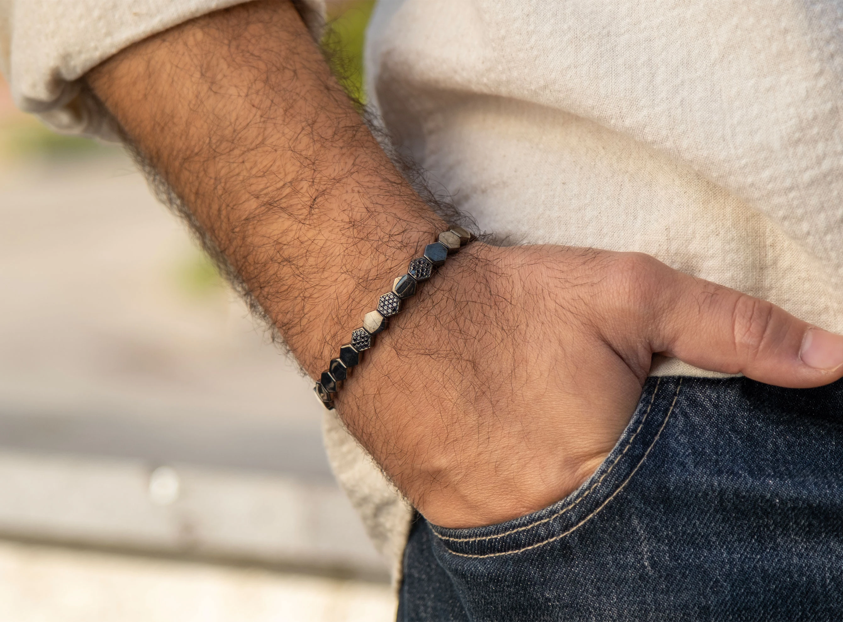 0,61 ct Pırlanta Petek Model Bileklik