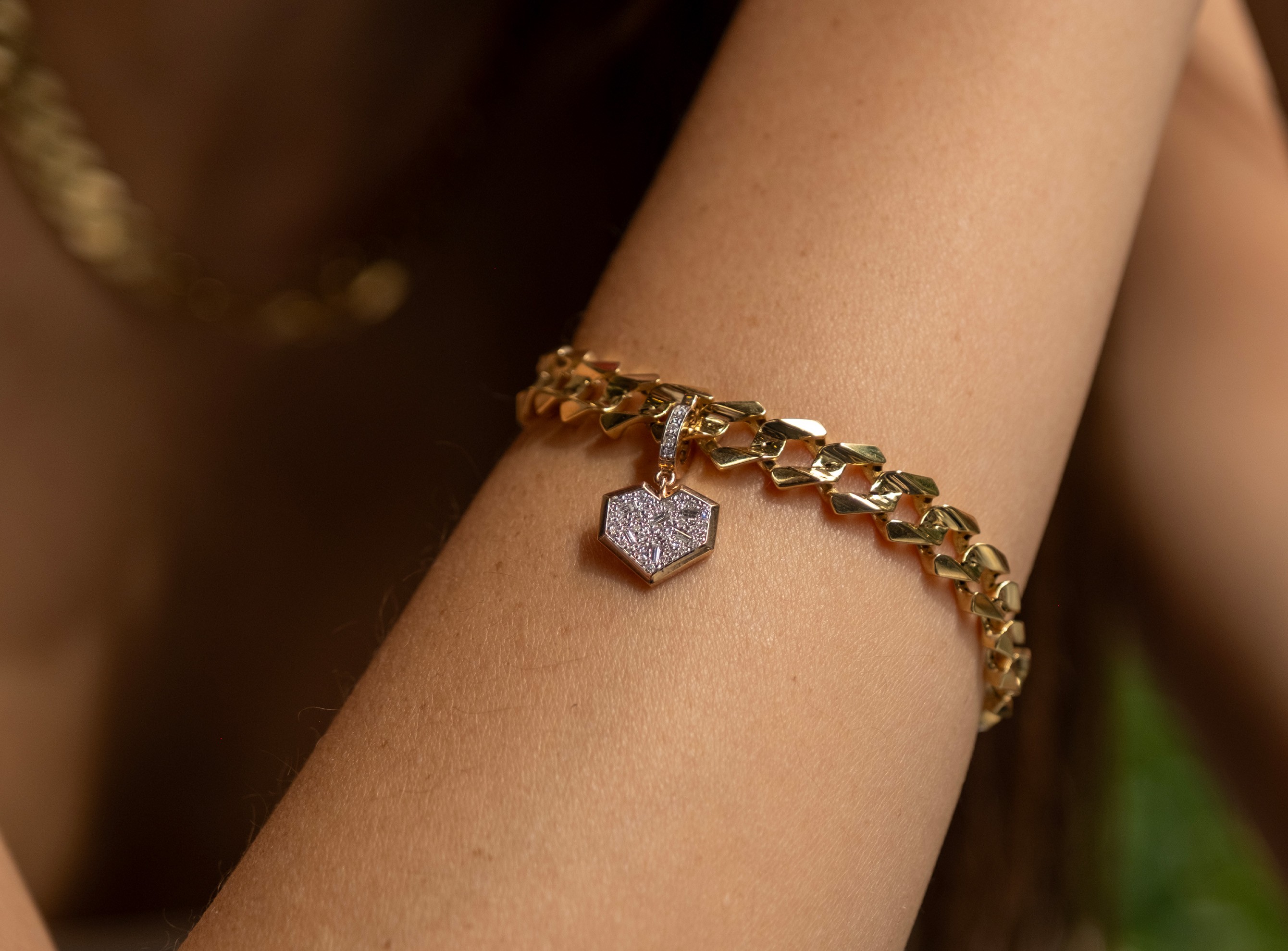 S'CHARM Pırlantalı Kalp Charm