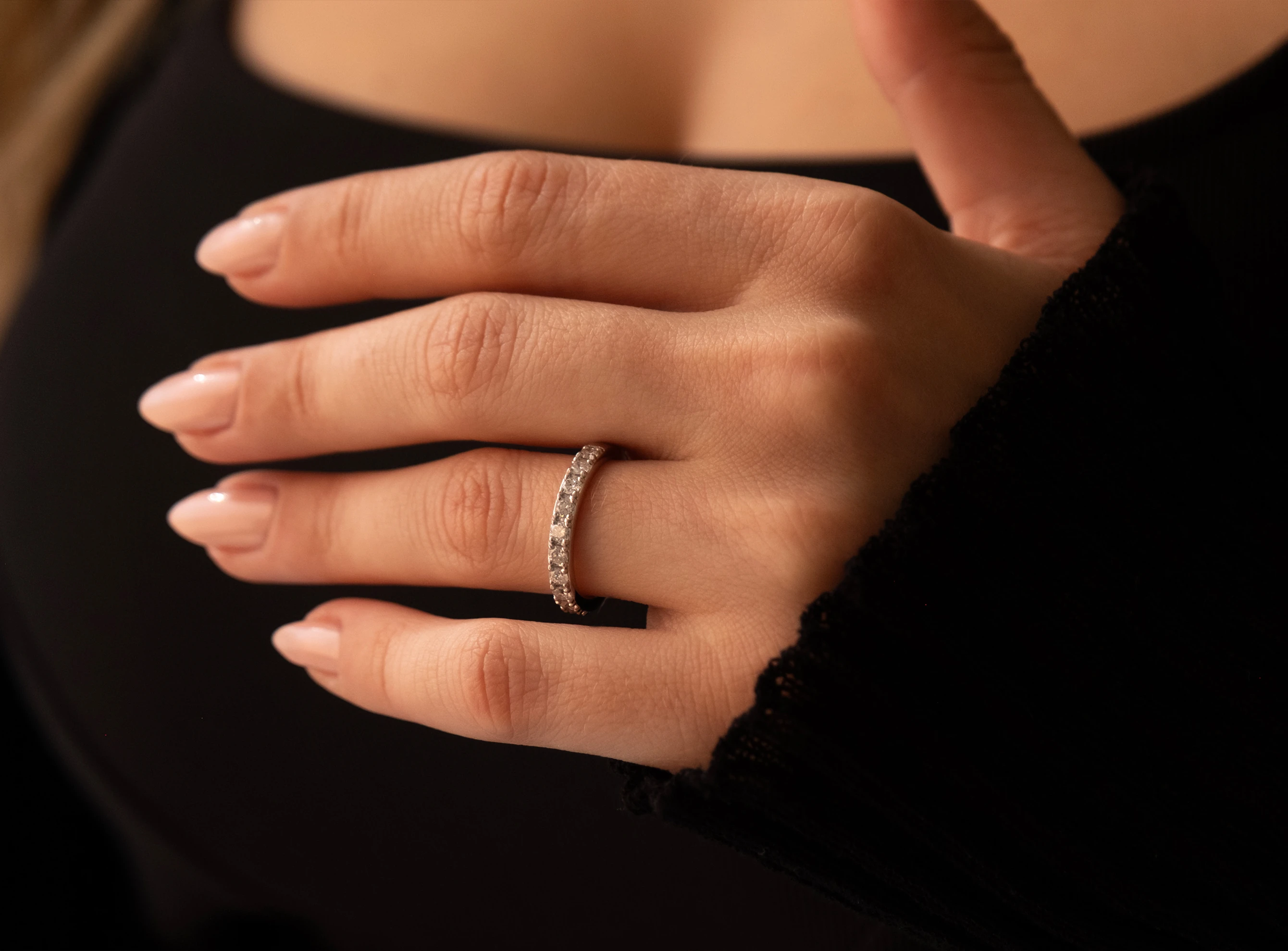 0,50 Ct Yarımtur Pırlanta Yüzük