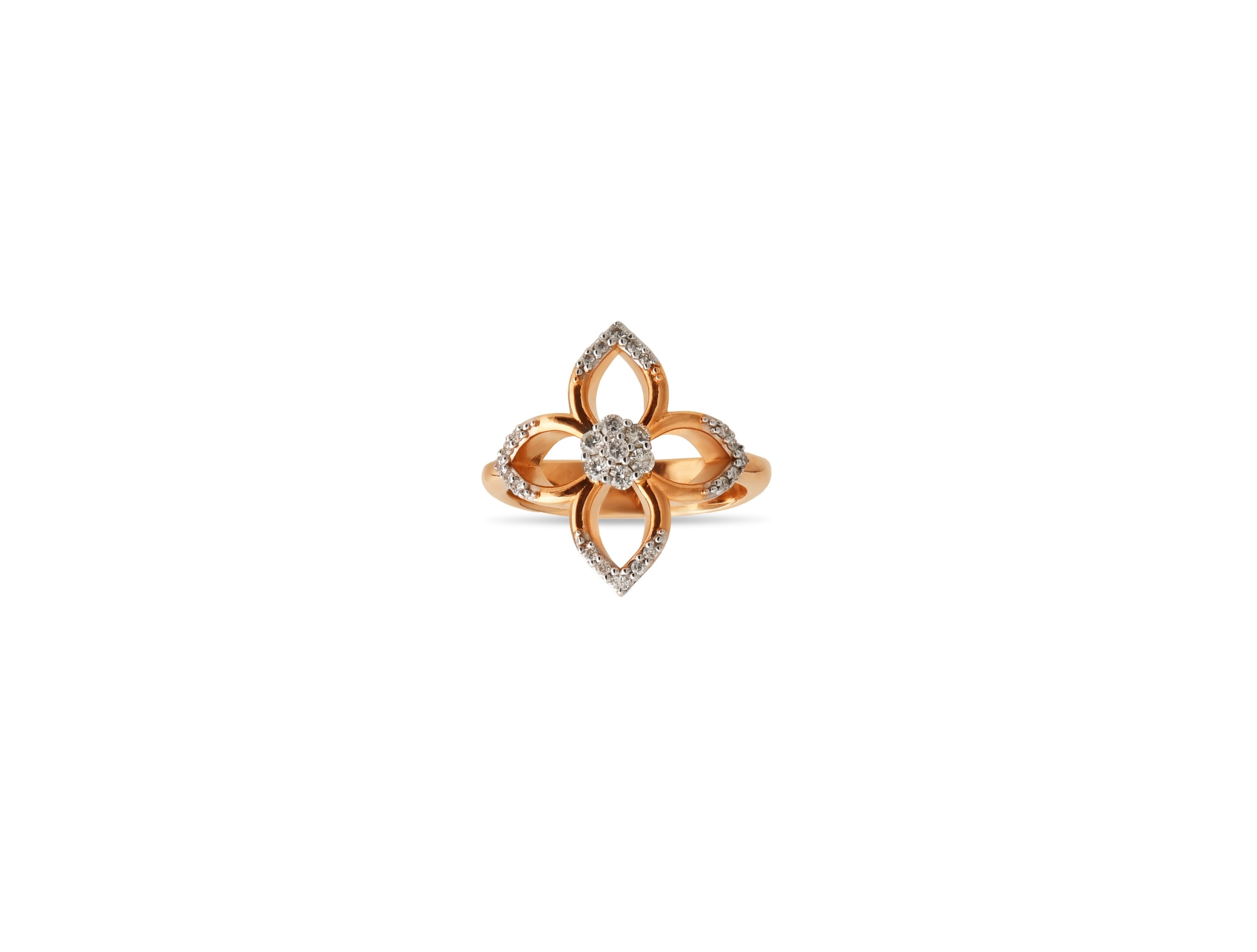 0,31ct Pırlanta Çiçek Yüzük