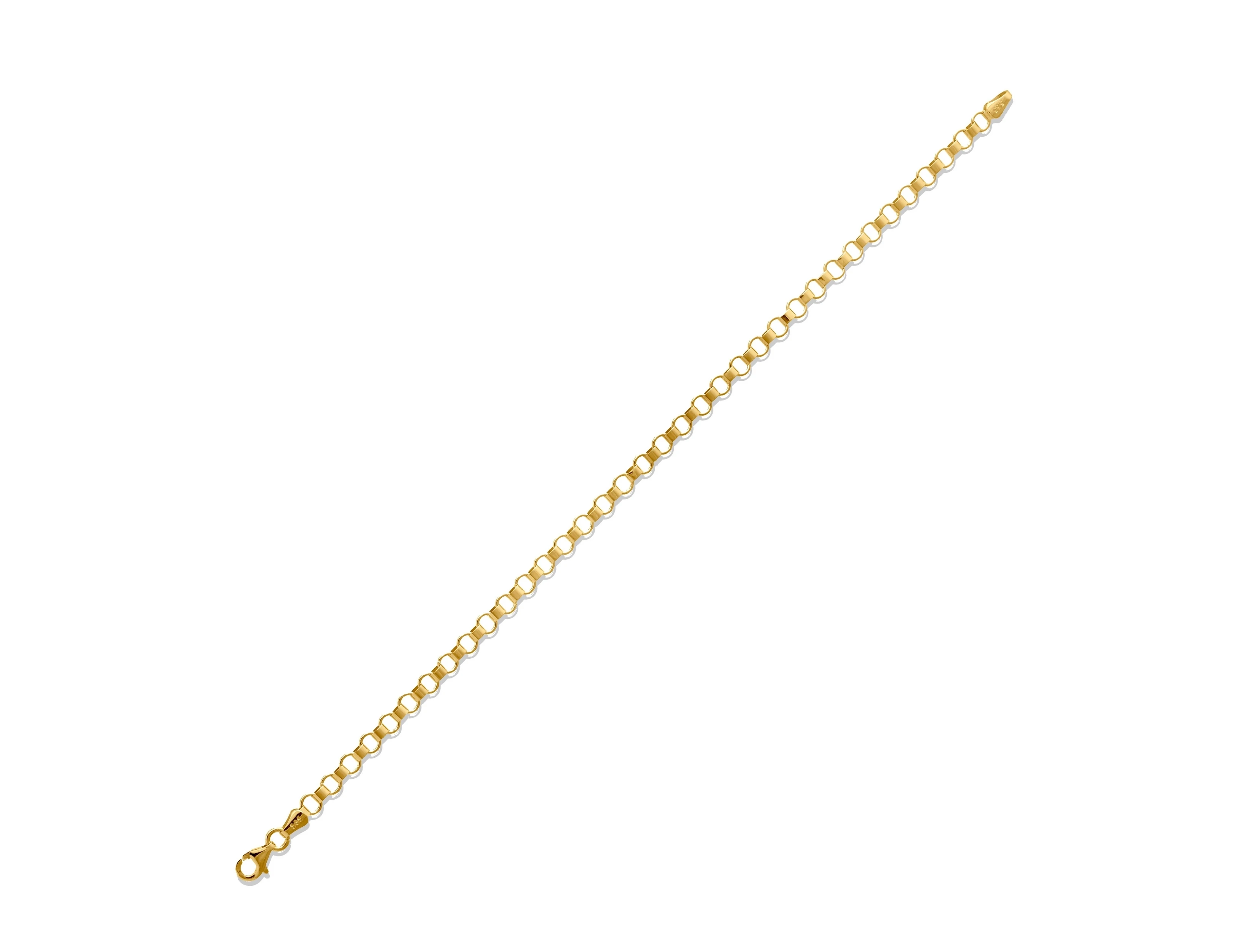 Altın Unisex Tasarım Zincir Bileklik