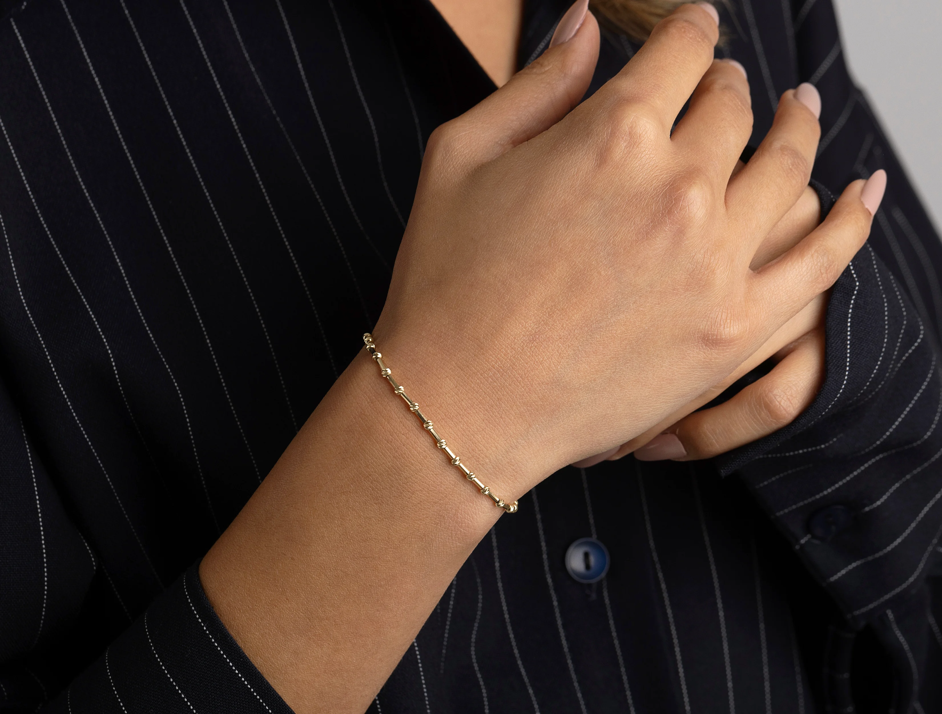 Altın Unisex Dorica Bileklik