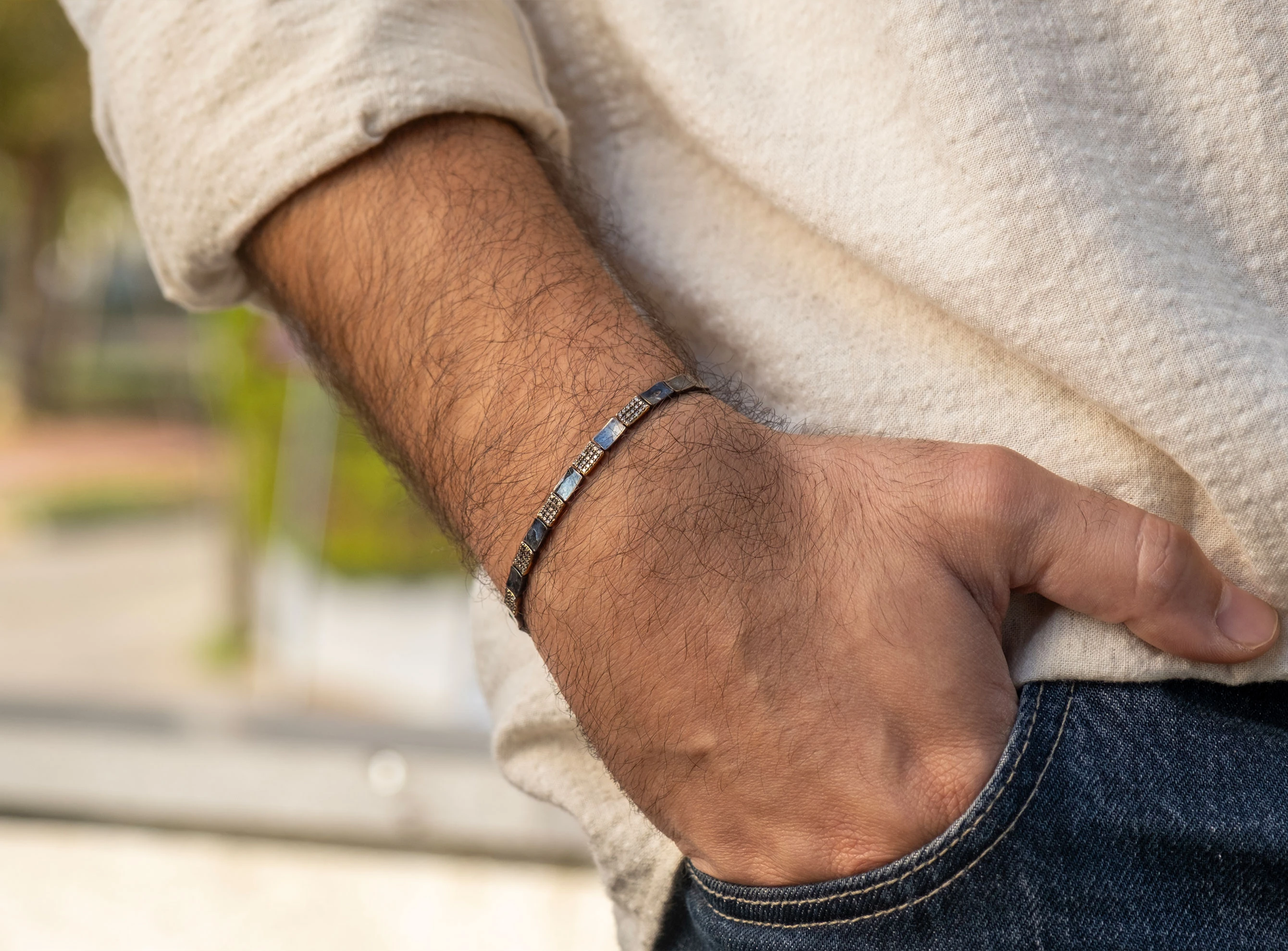 Pırlanta Tasarım Erkek Bileklik