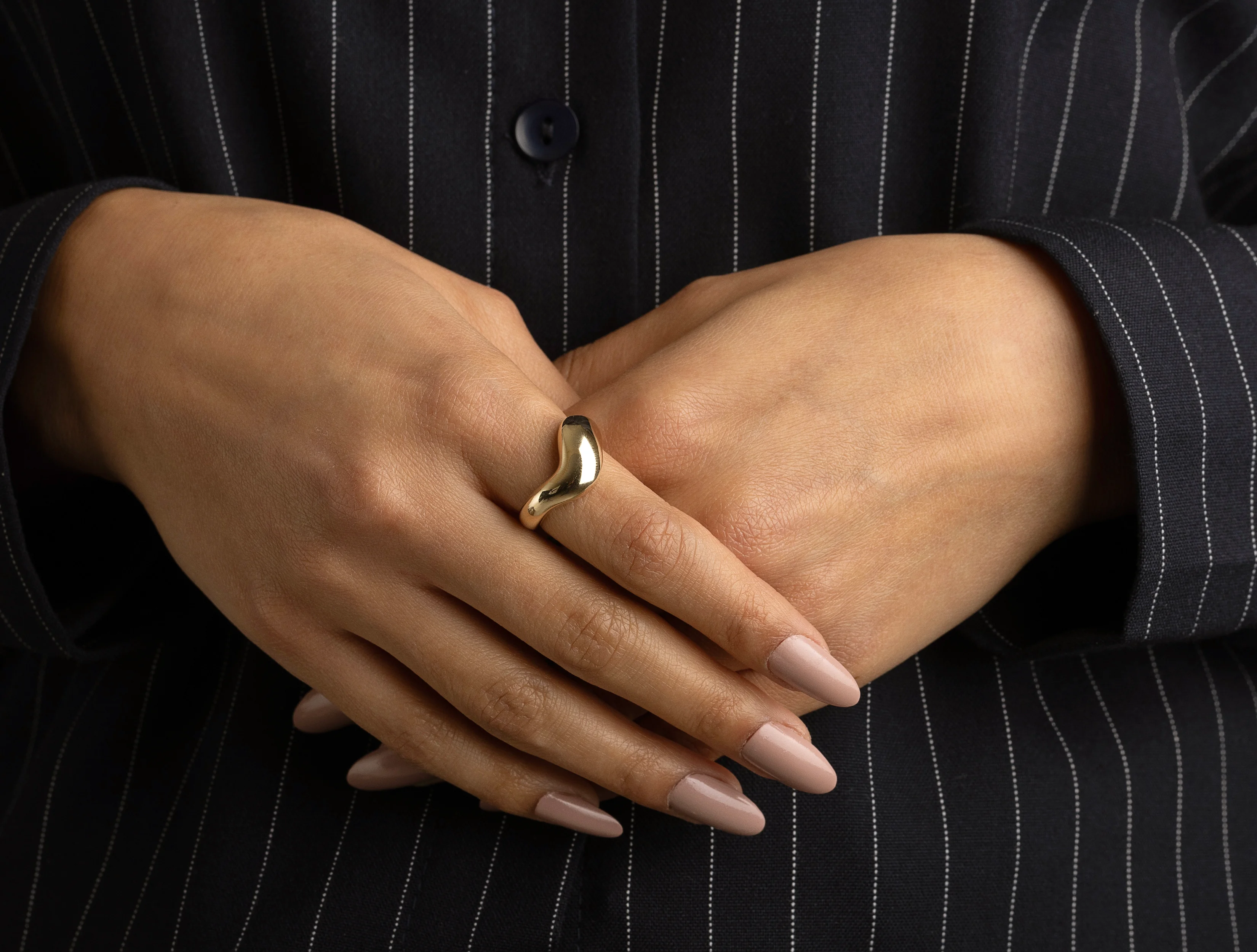 Altın Bombe Damla Yüzük