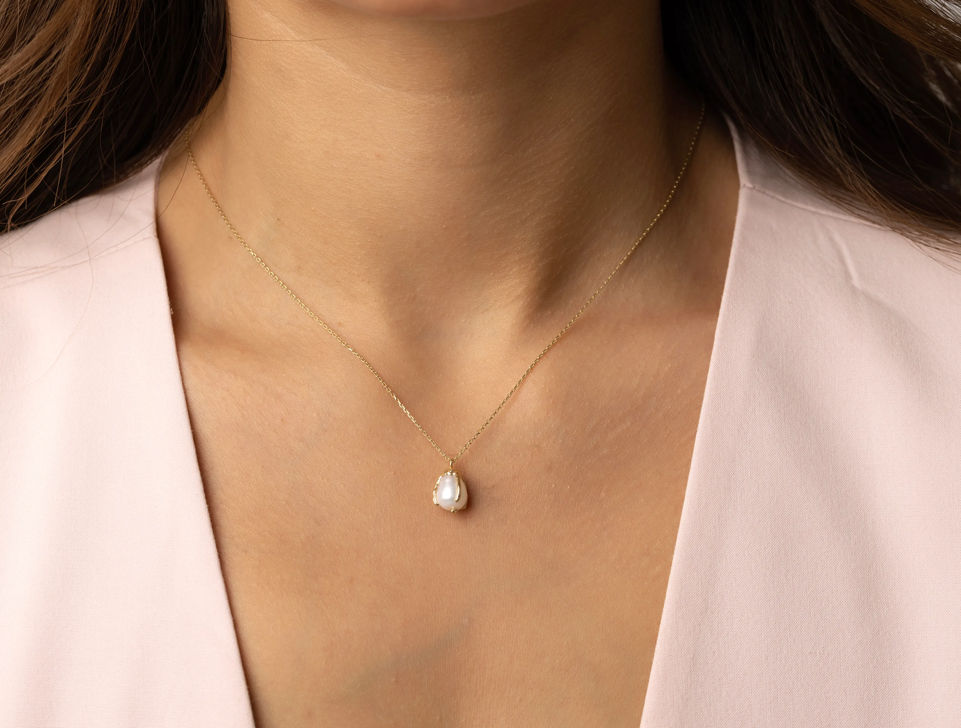 Deep Sea Barok İnci Kolye