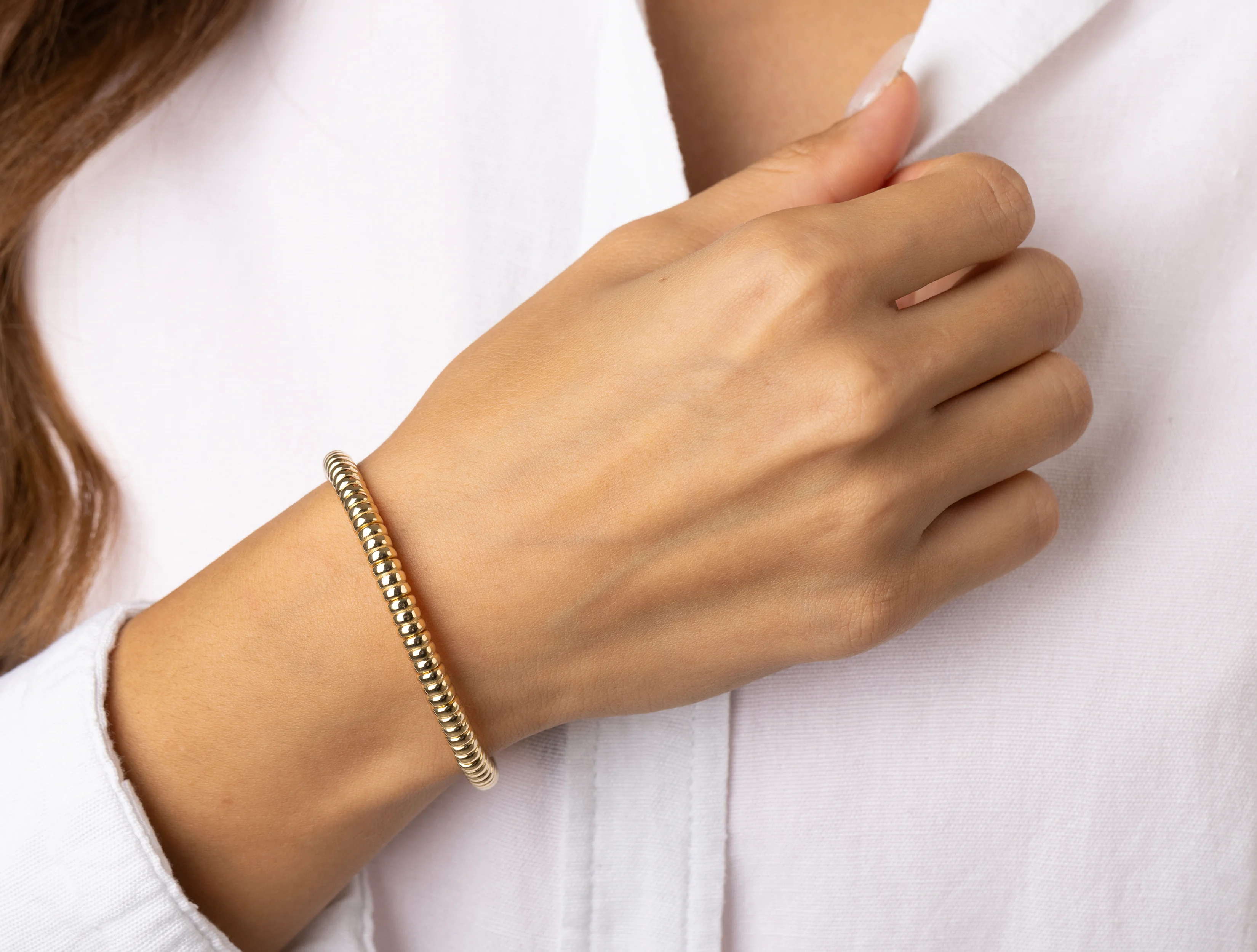 Altın Bombe Esnek Kelepçe Bileklik