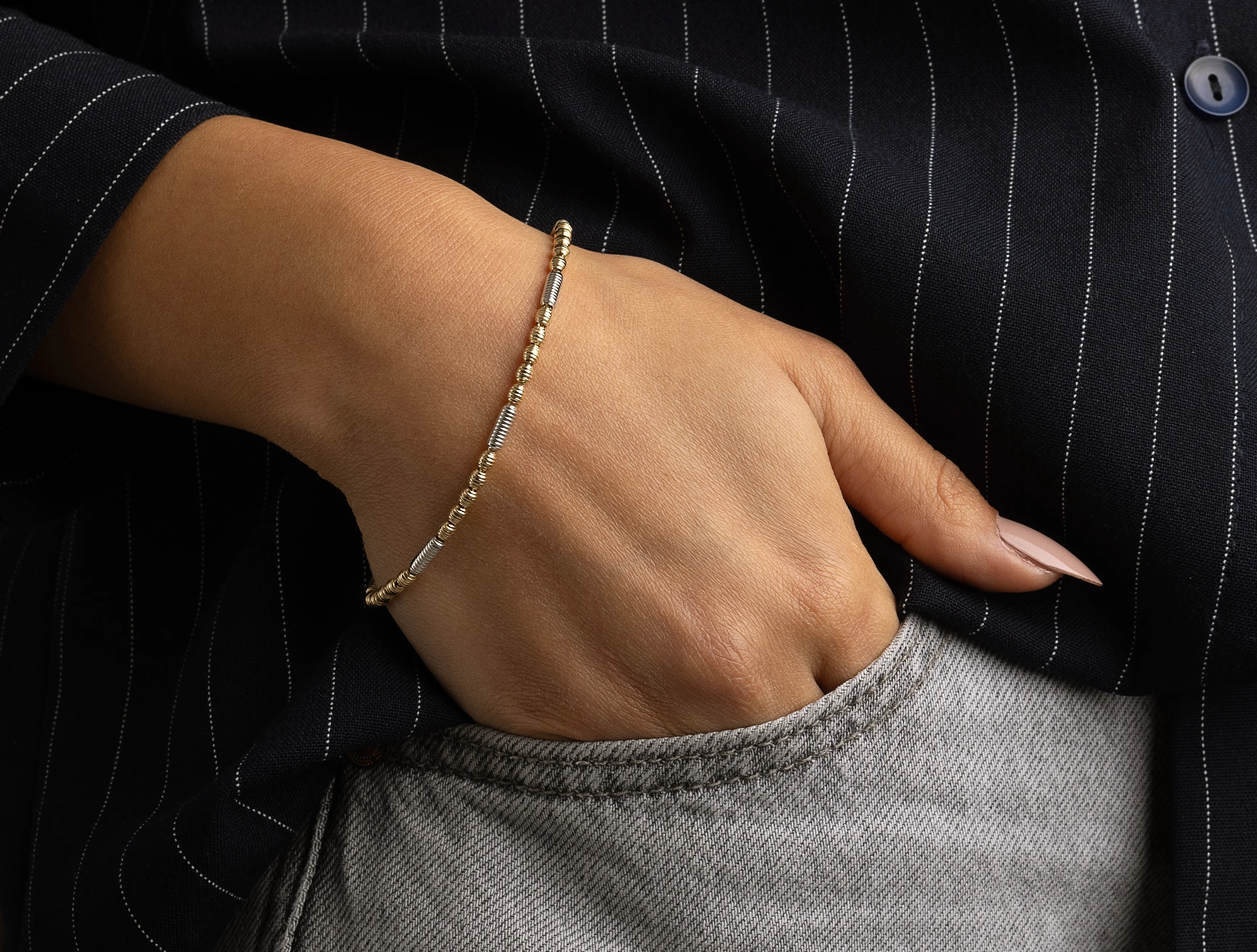 Altın Tasarım Erkek Bileklik