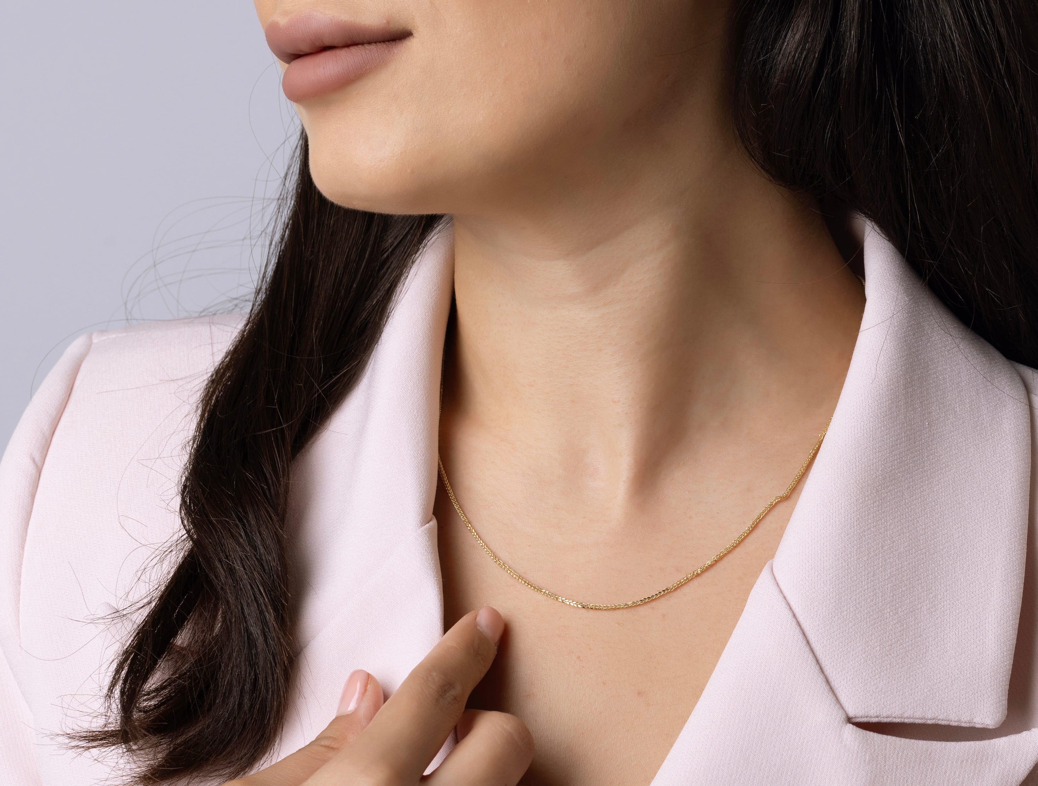 Altın Örme Zincir Kolye