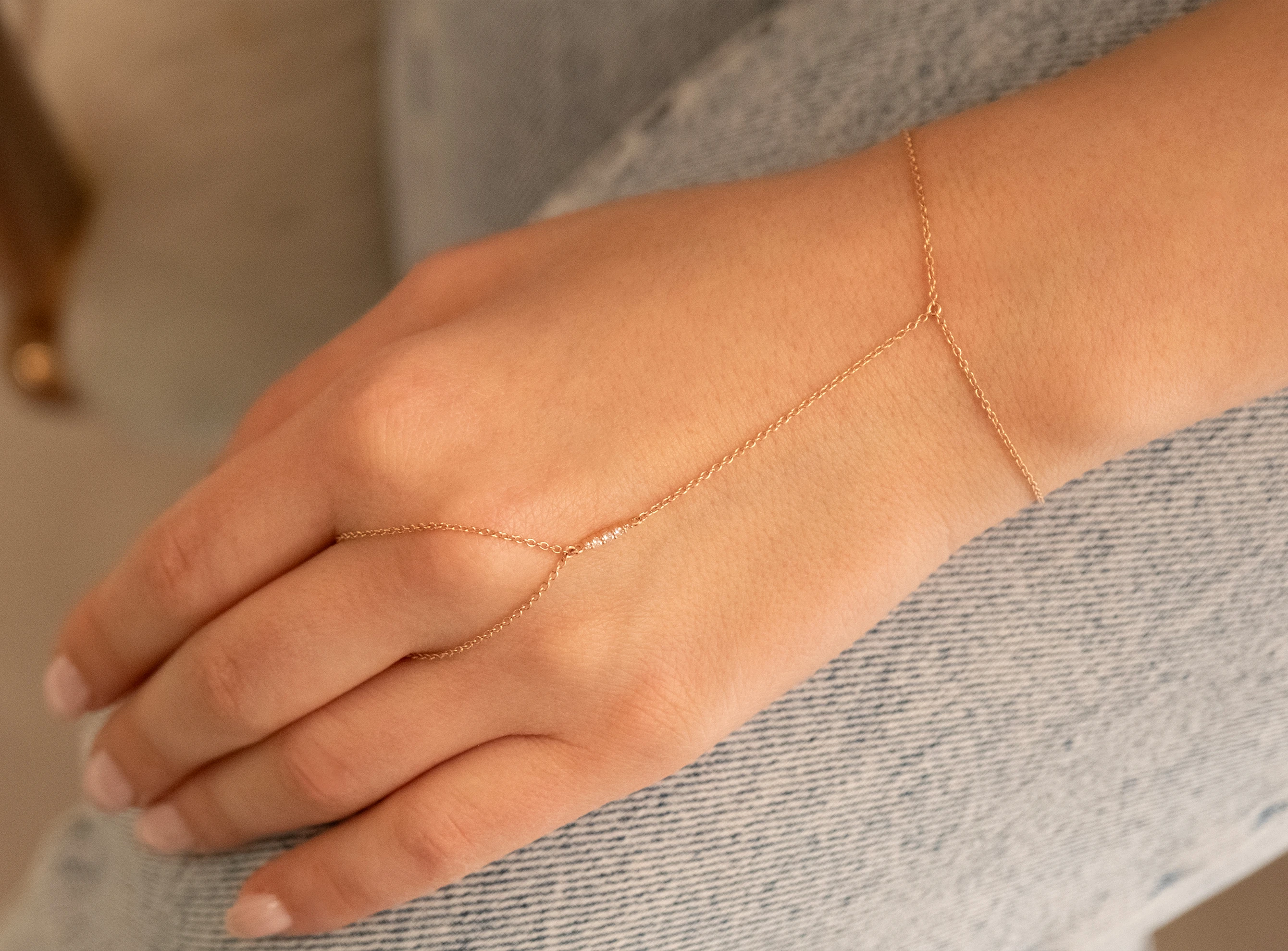 0,07ct Çubuk Pırlanta Şahmeran Bileklik