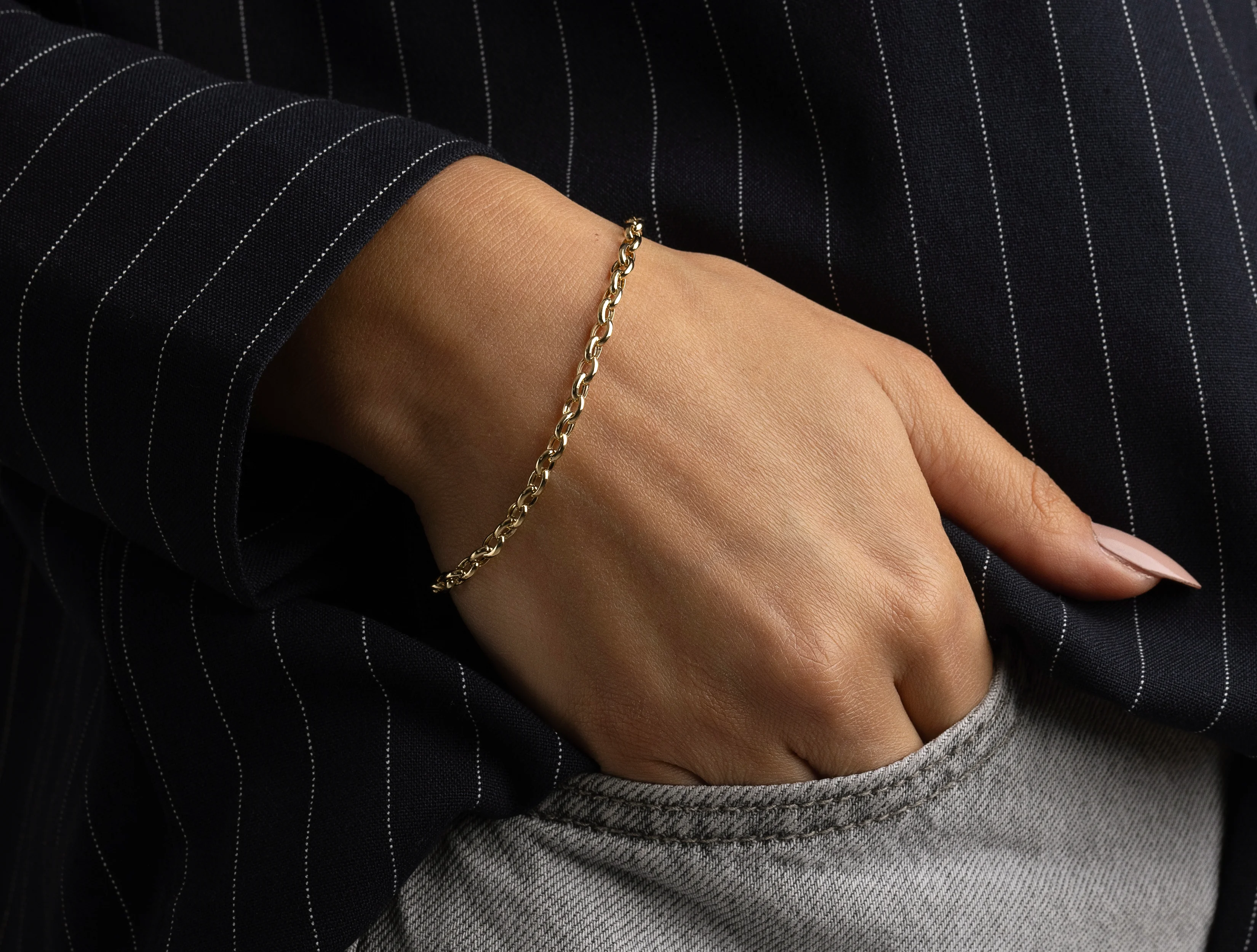 Altın Bombe Zincir Bileklik