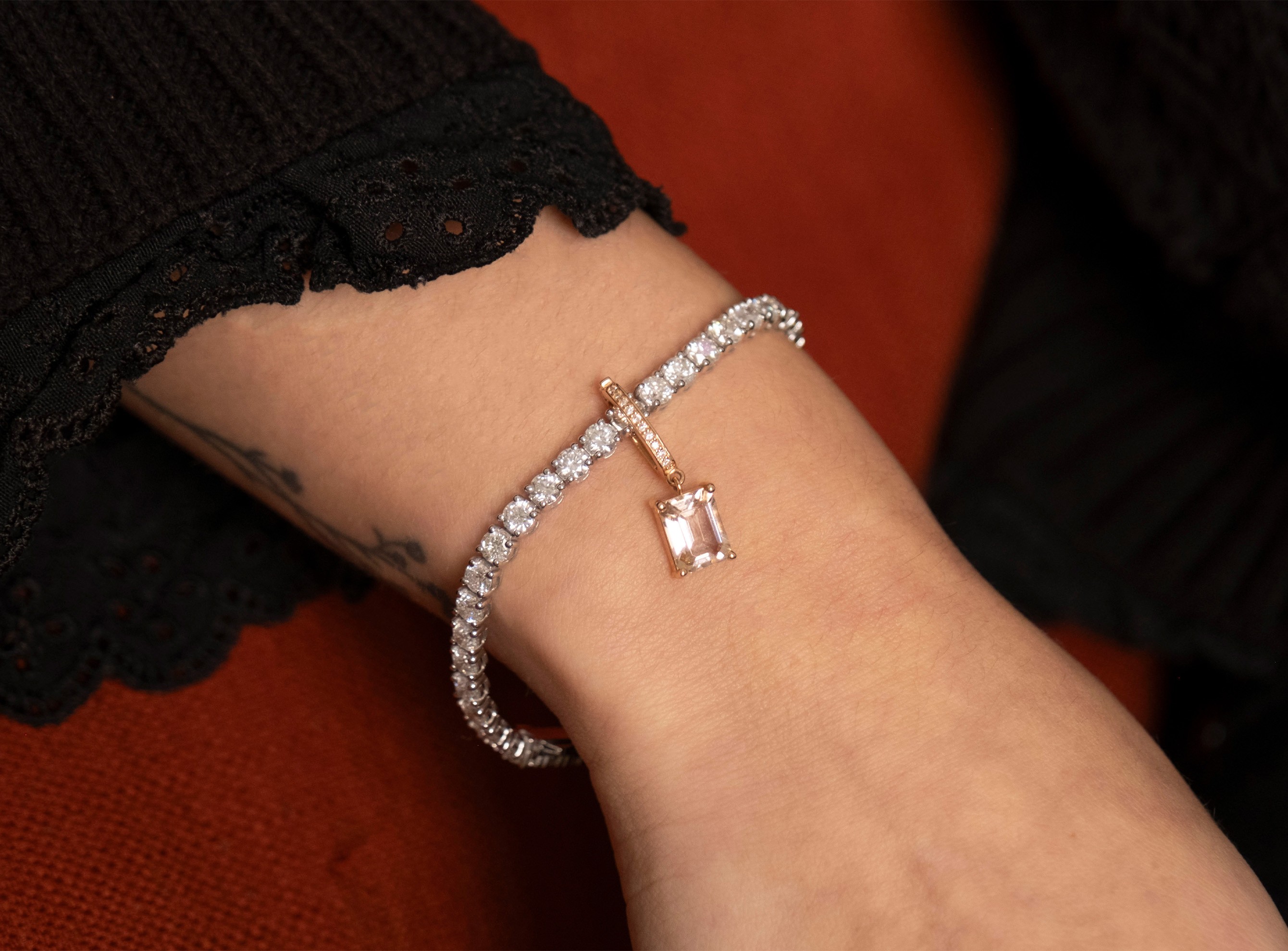 S'CHARM Morganite Pırlantalı Charm