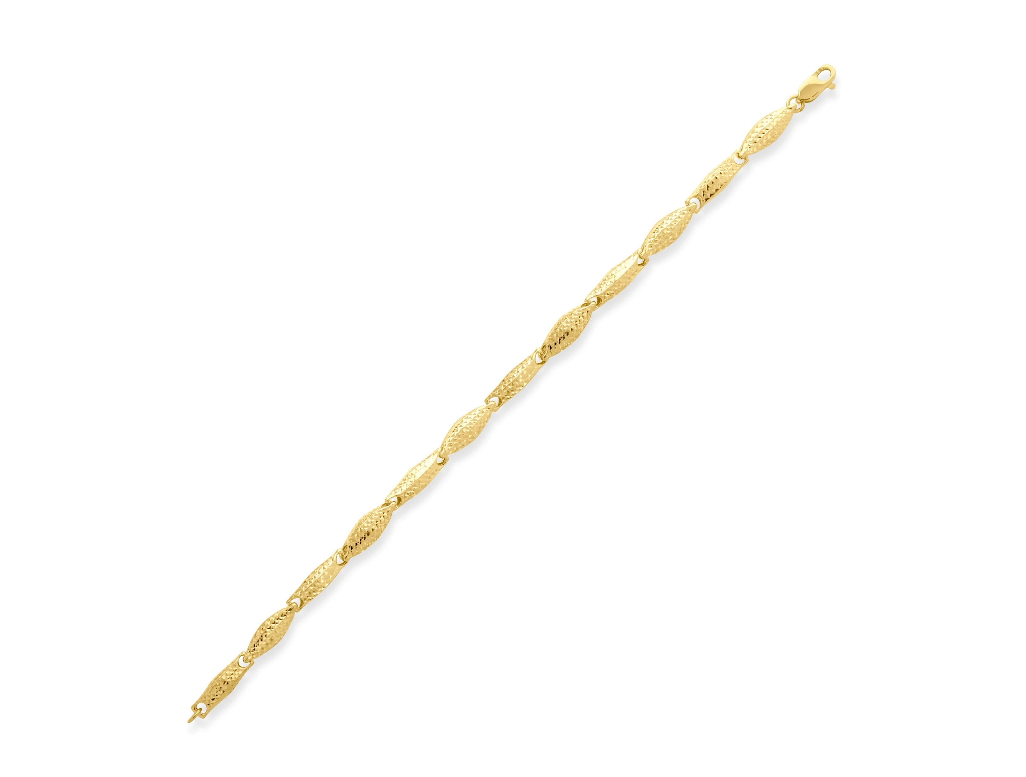 Altın Işıltılı Badem Bileklik