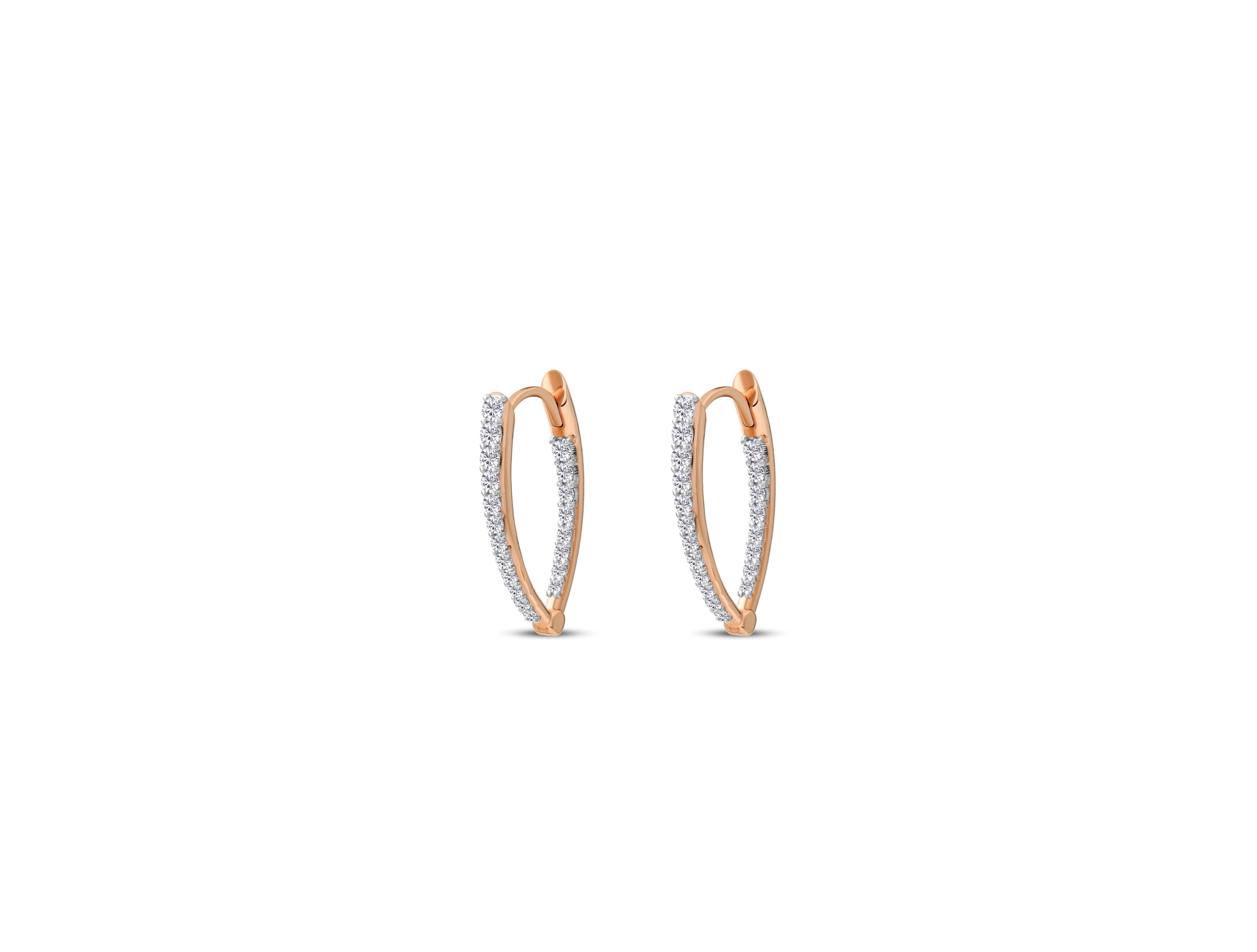 ANKA 1,70ct Pırlantalı Oval Küpe