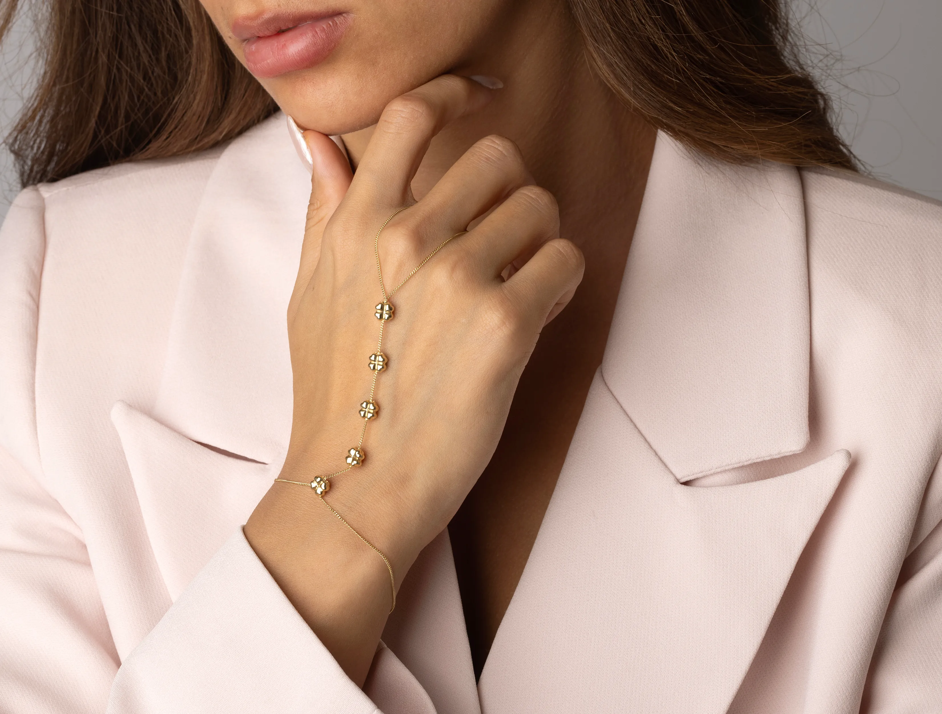 Altın Yonca Şahmeran Bileklik