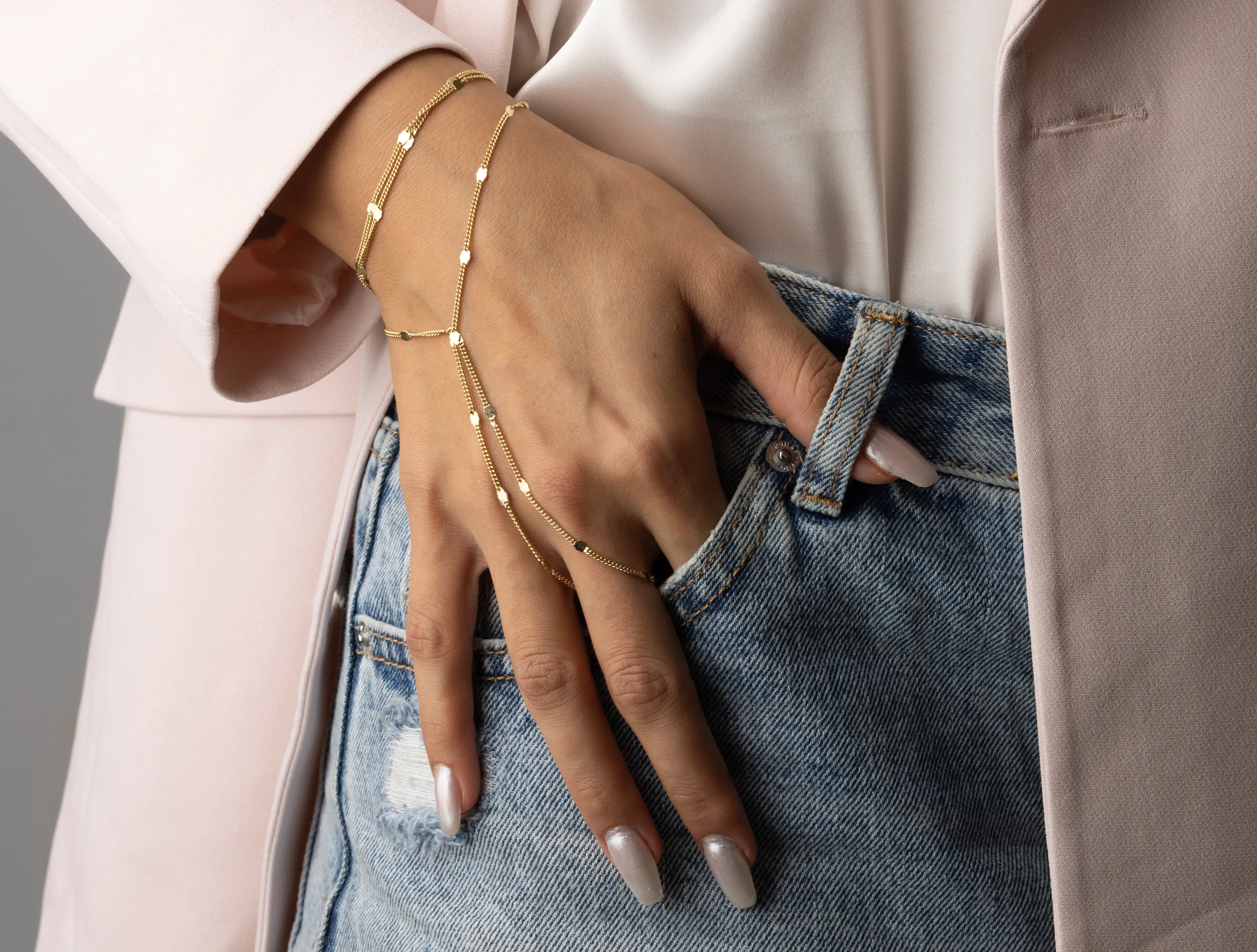 Altın Işıltılı Şahmeran Bileklik