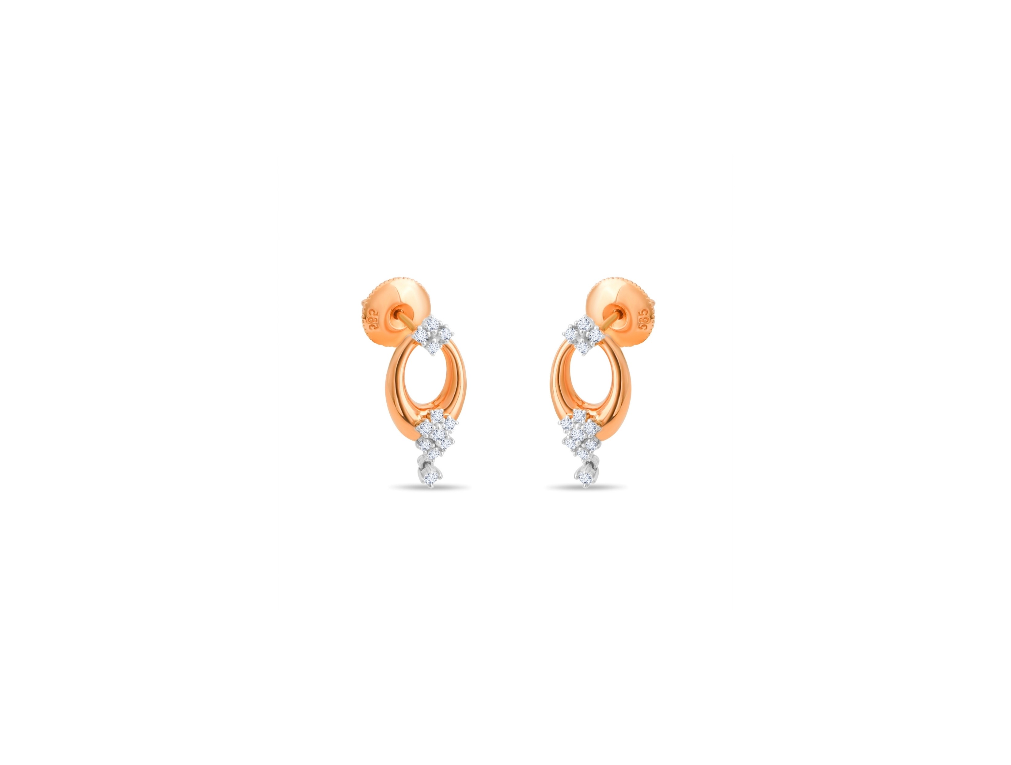 0,23ct Pırlantalı Küpe