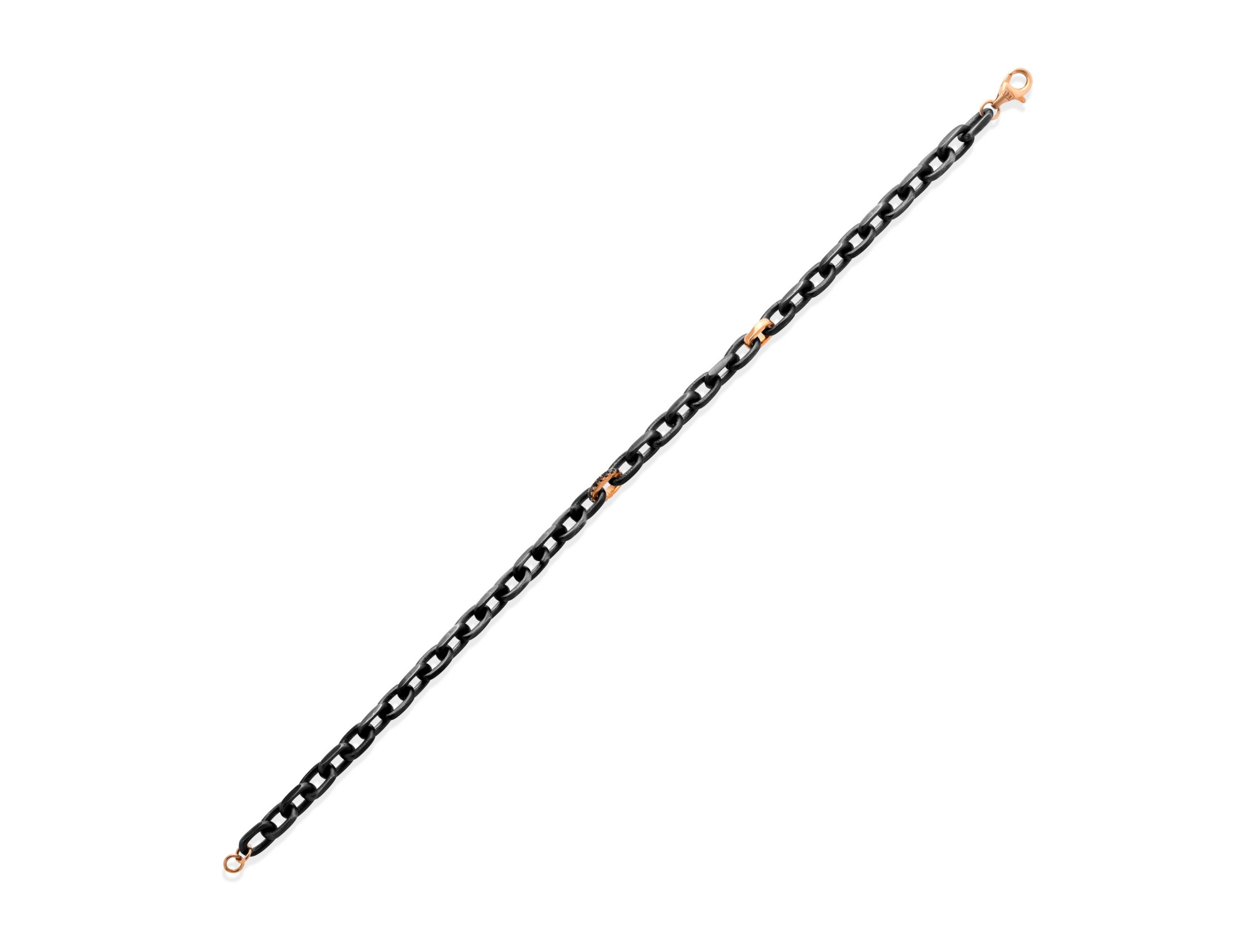 0,12ct Pırlantalı Erkek Zincir Bileklik