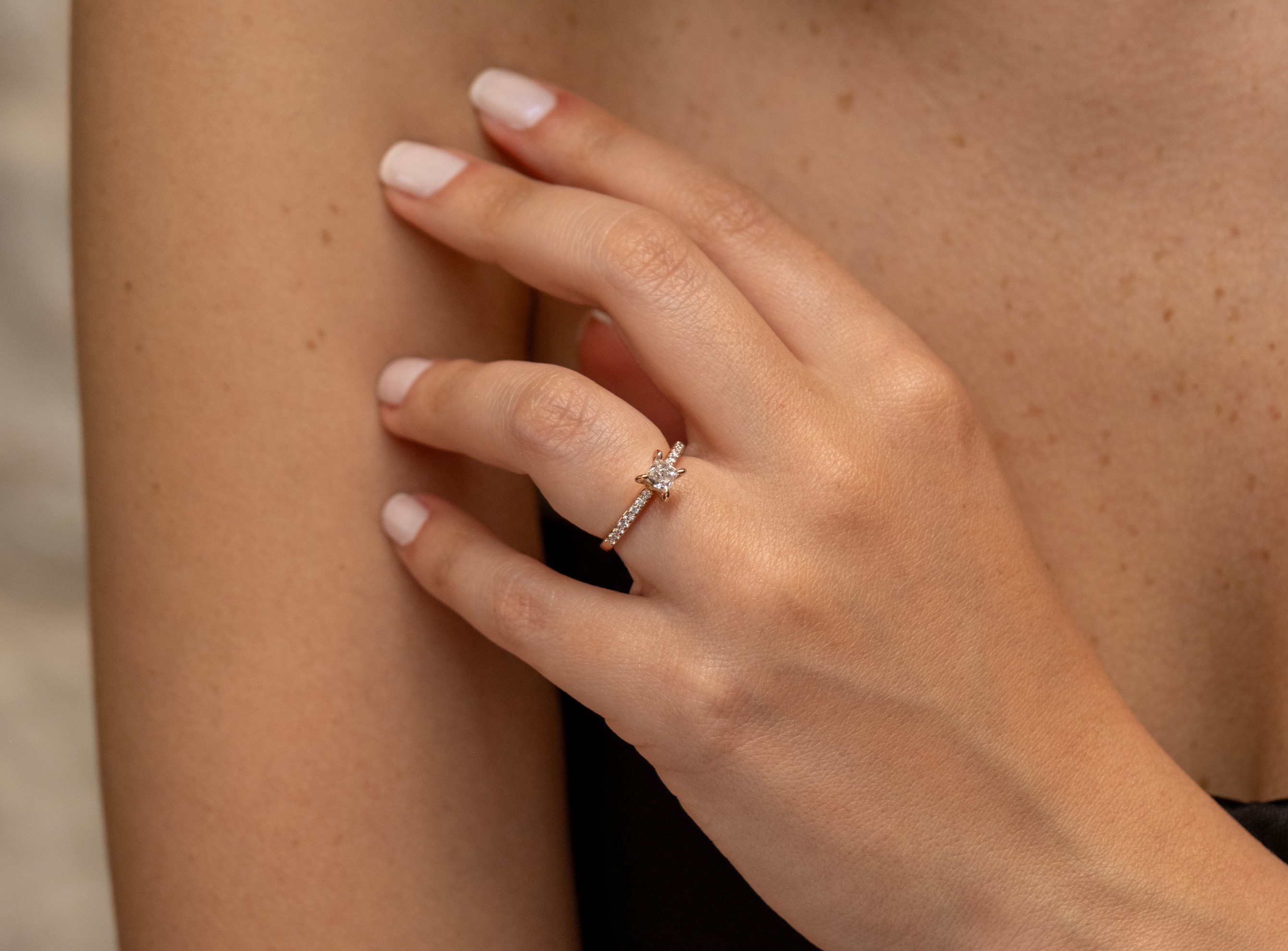 Prenses Kesim Pırlanta 0,65ct Tektaş Yüzük