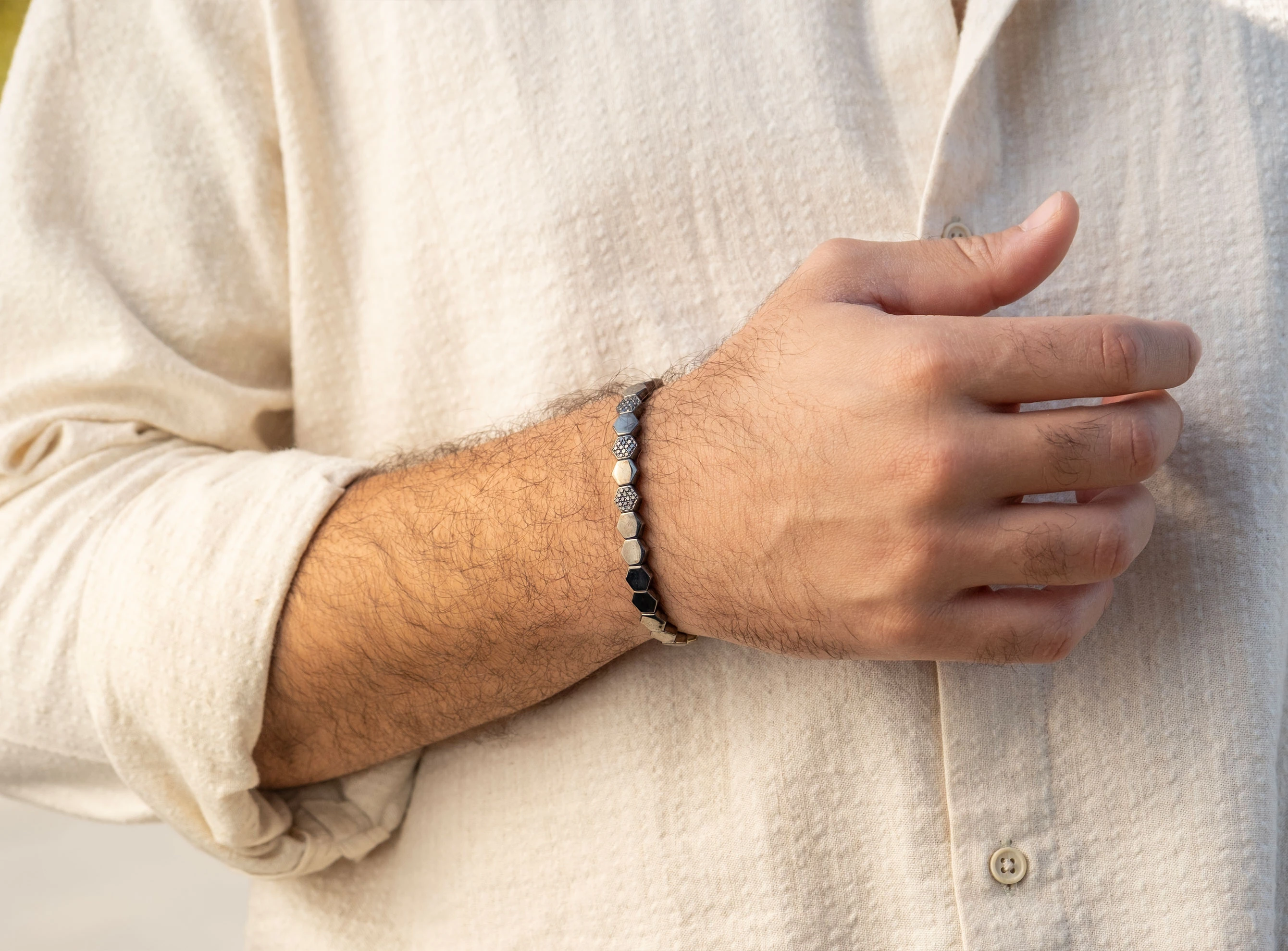 0,61 ct Pırlanta Petek Model Bileklik