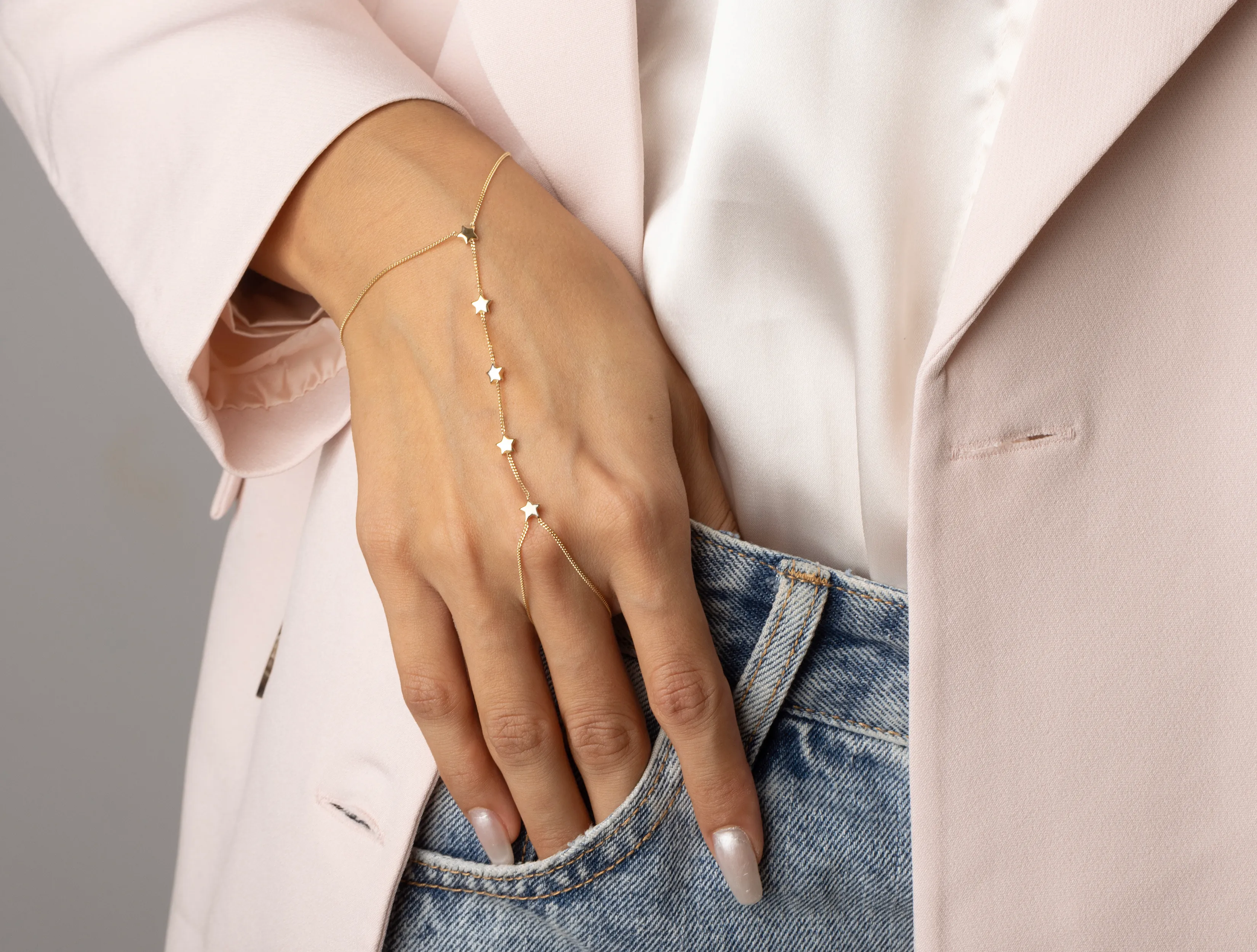 Altın Yıldız Şahmeran Bileklik