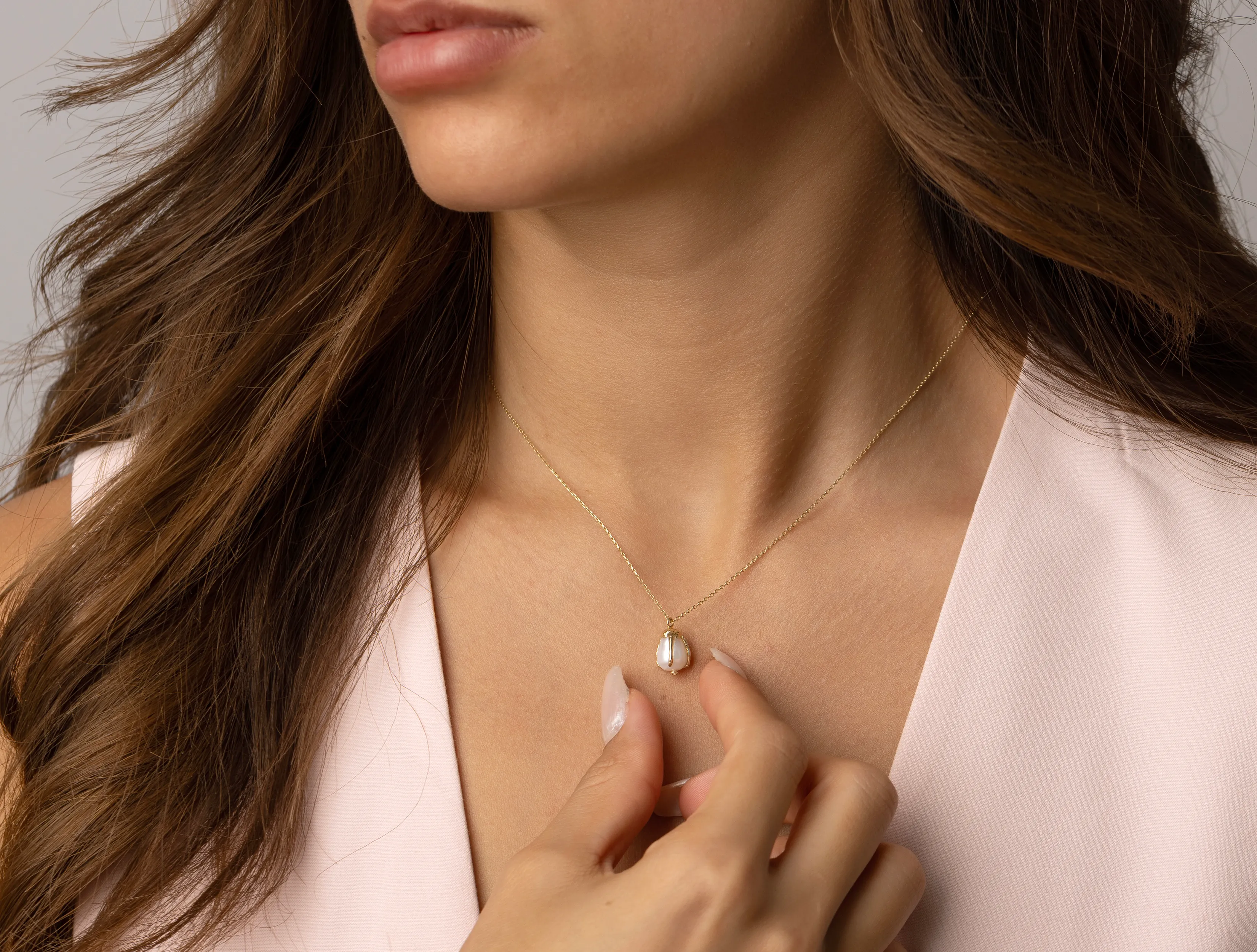 Deep Sea Barok İnci Kolye