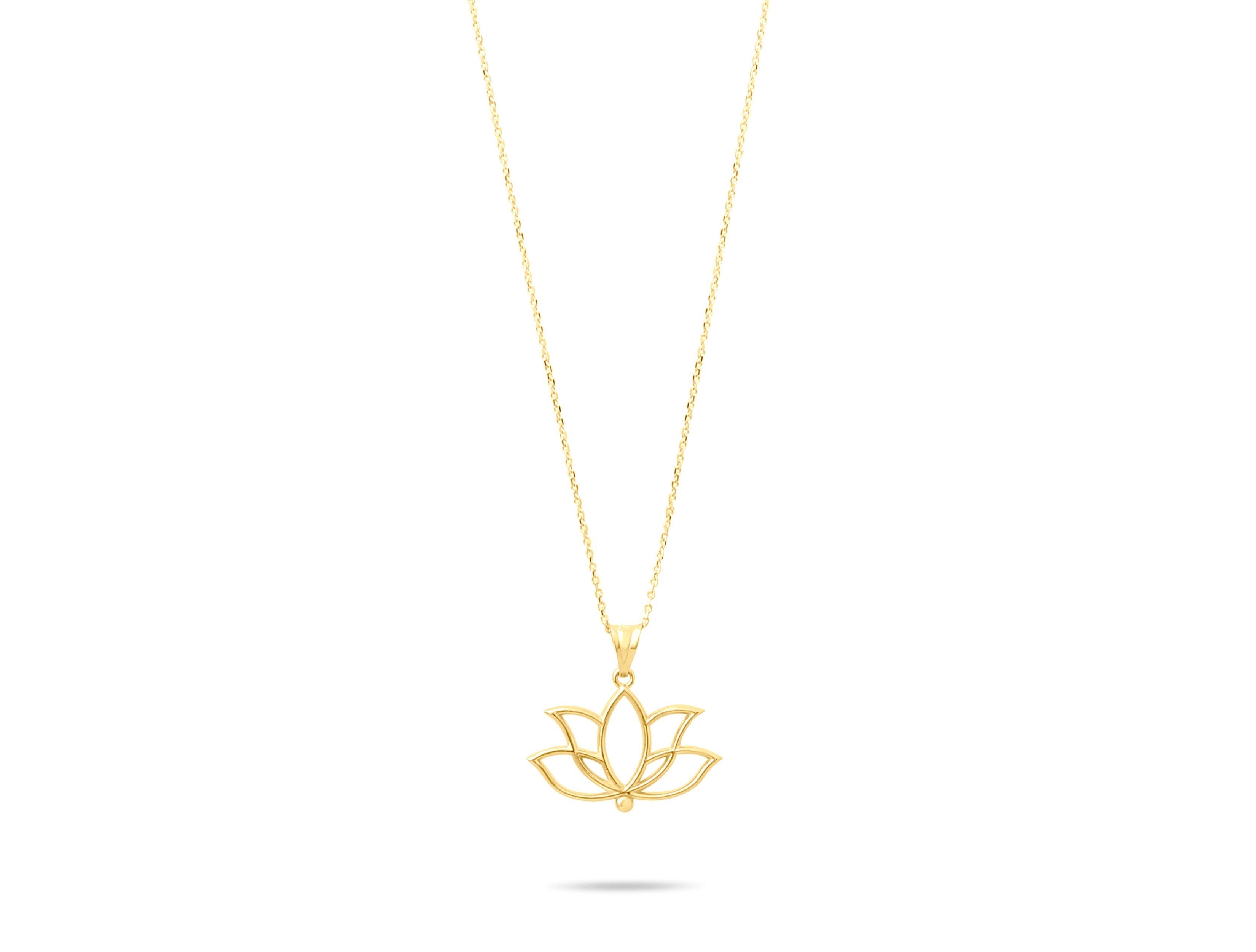 Altın Lotus Kolye