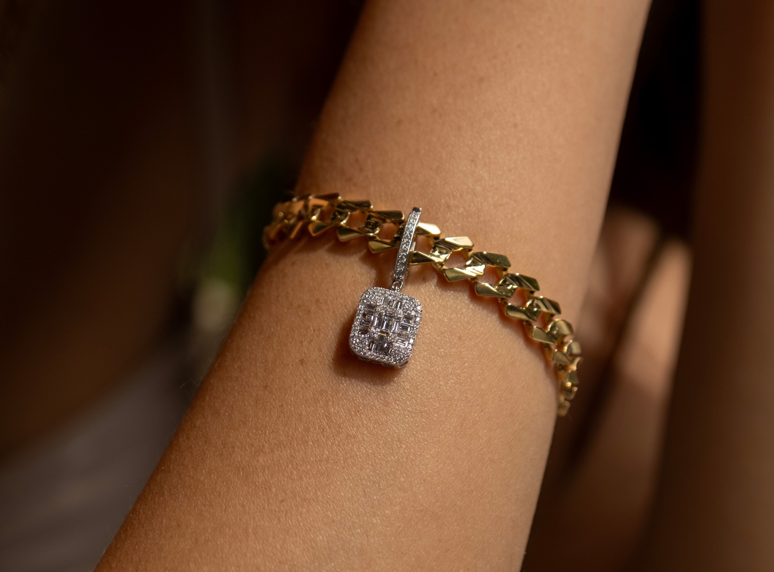 S'CHARM Pırlantalı Baget Charm
