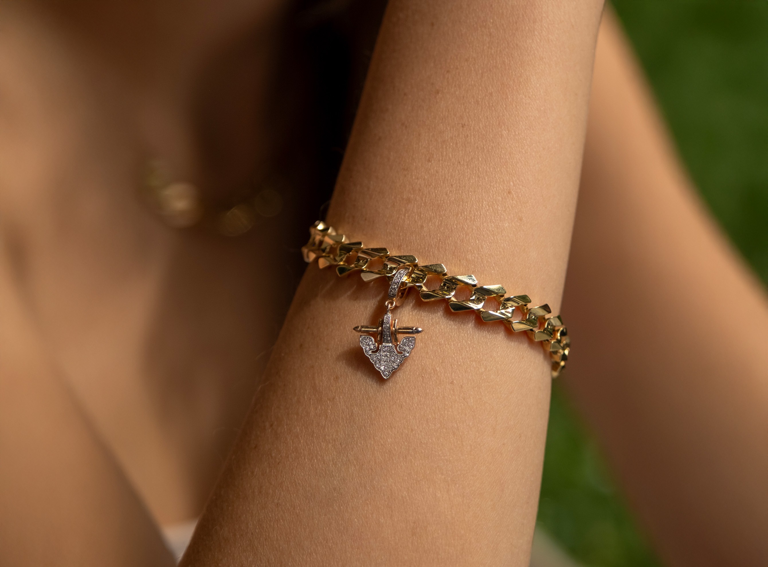 S'CHARM Pırlantalı Motif Charm