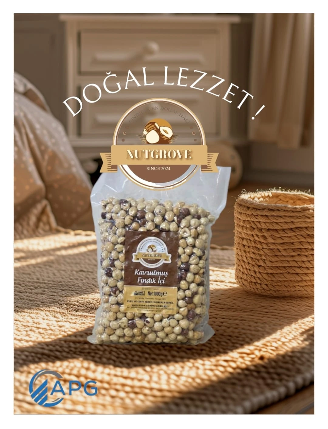 NutGrove Kavrulmuş Fındık İçi 1 Kg - Yeni Mahsül