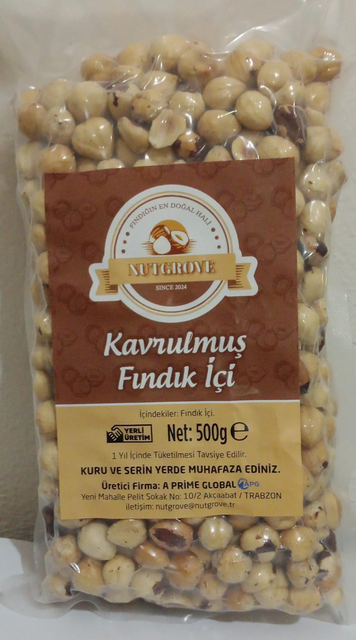 NutGrove Kavrulmuş Fındık İçi 500 Kg - Yeni Mahsül