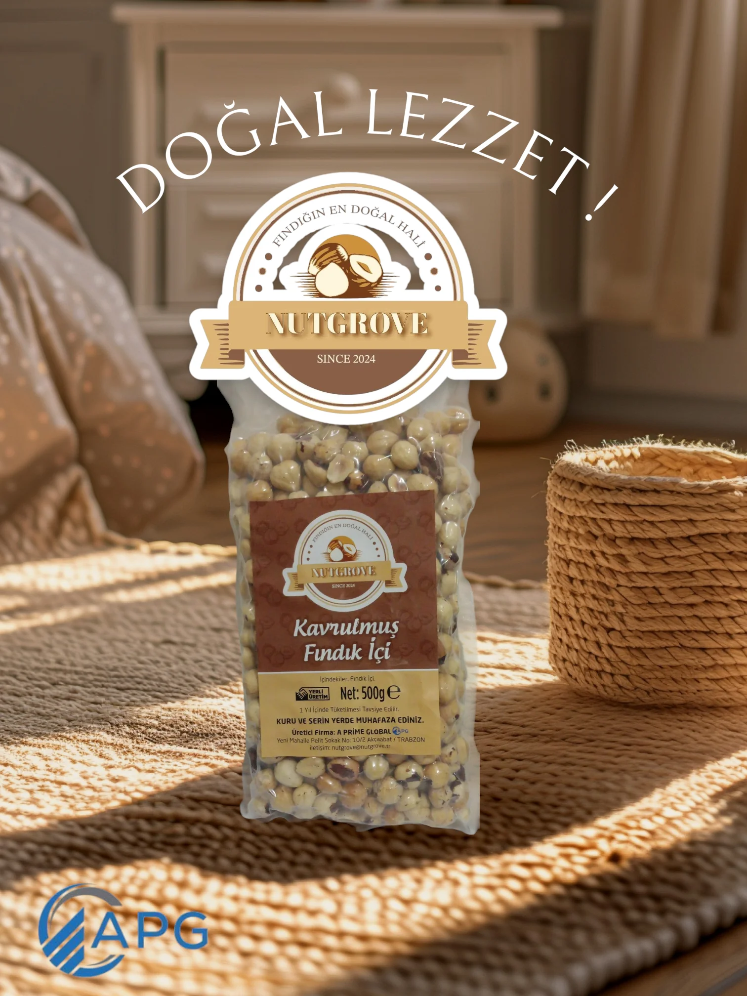 NutGrove Kavrulmuş Fındık İçi 500 Kg - Yeni Mahsül