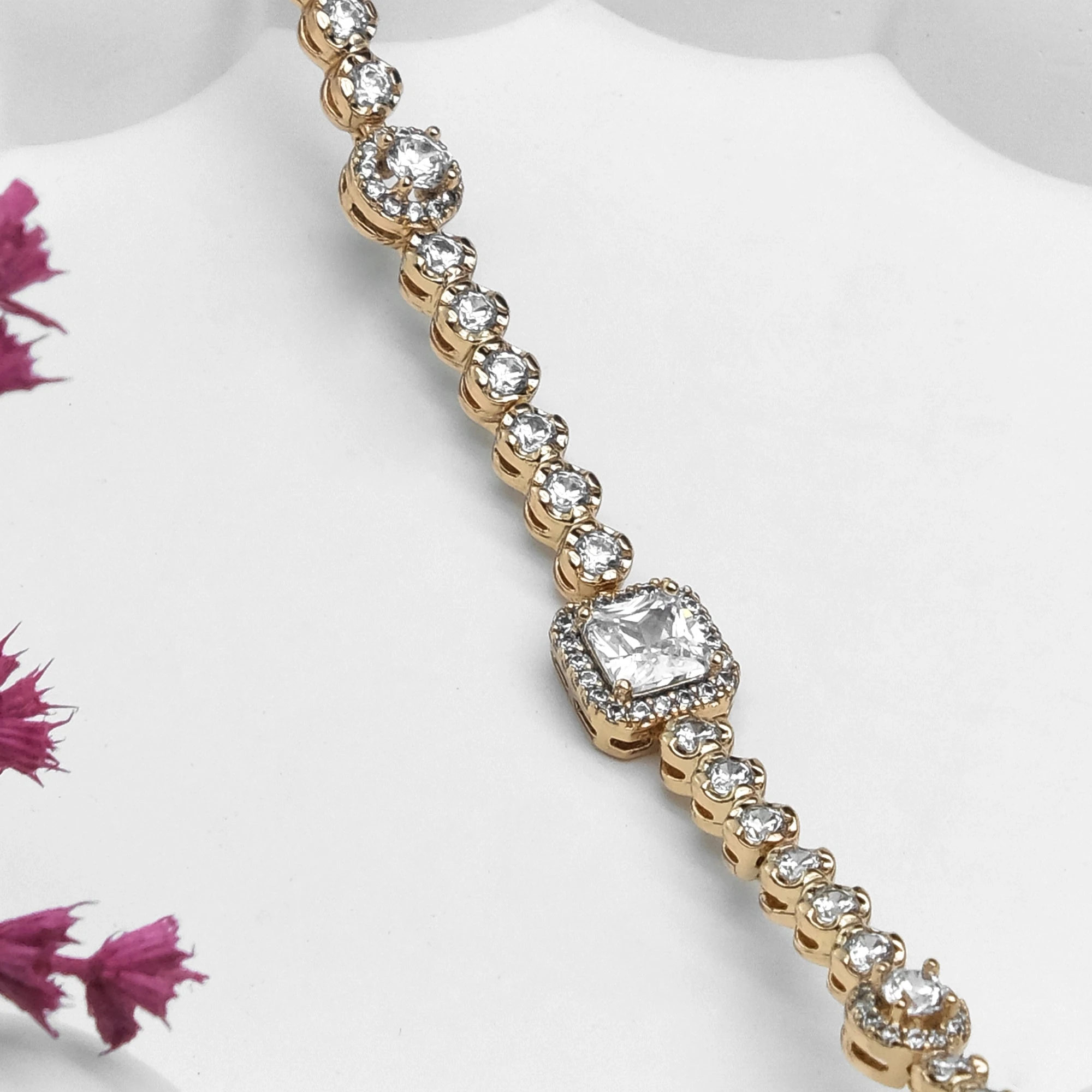 ALTIN KAPLAMA SHİNY SQUARE BİLEKLİK