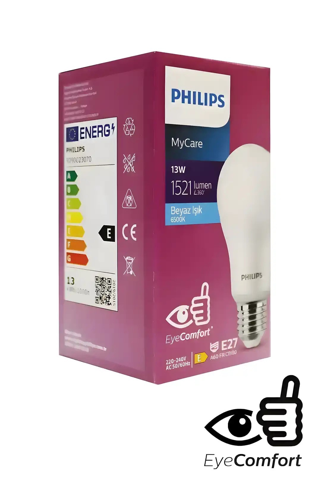 13W 6500K Beyaz Işık LED Ampul – 1521 Lümen (MyCare EyeComfort)