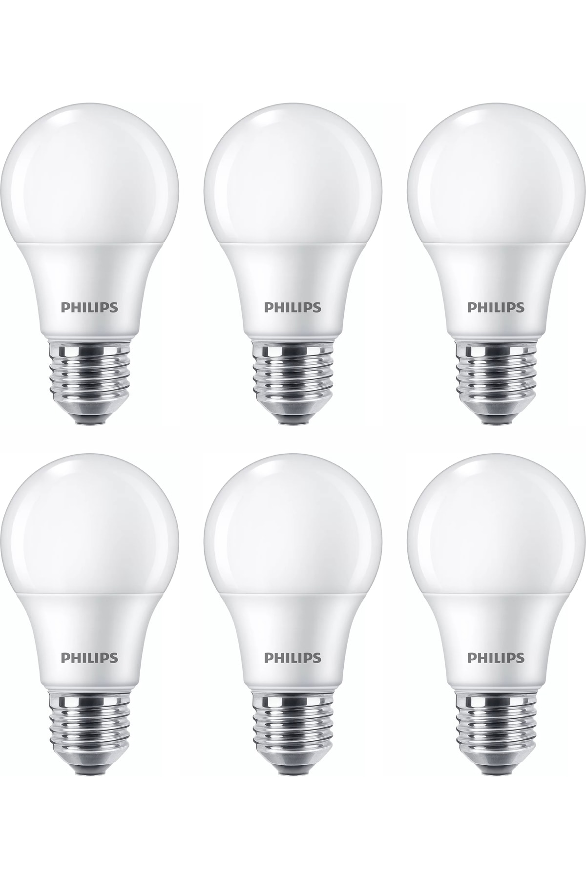 8W E27 6500K Beyaz Işık LED Ampul (6’lı Set)