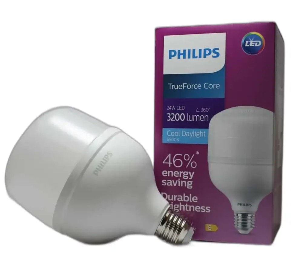 24W TForce Büyük Boy LED Torch Ampul – 6500K Beyaz Işık, Yüksek Parlaklık