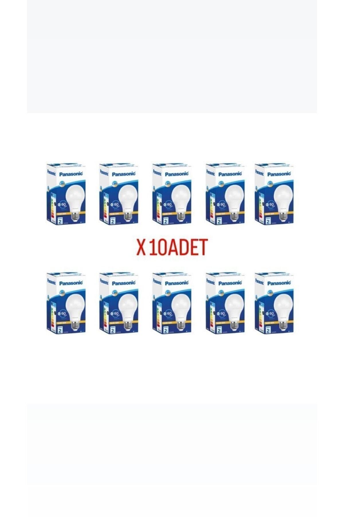 E27 LED Ampul 8.5W-60W 2700K Sarı Işık (10 Adet)