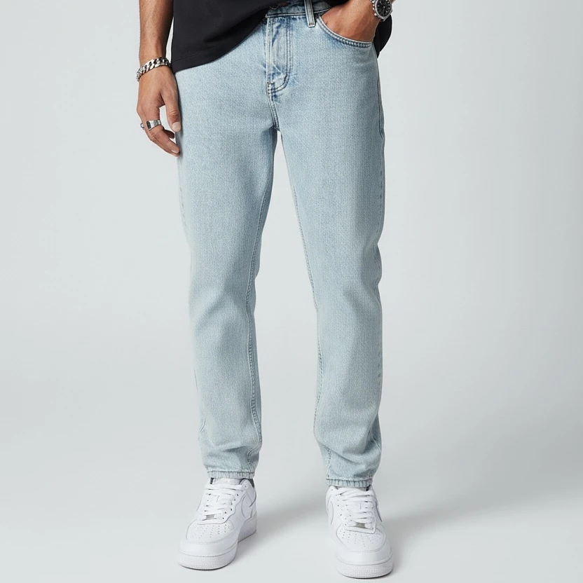 Buz Mavisi Regular Fit Kot Pantolon – Erkek