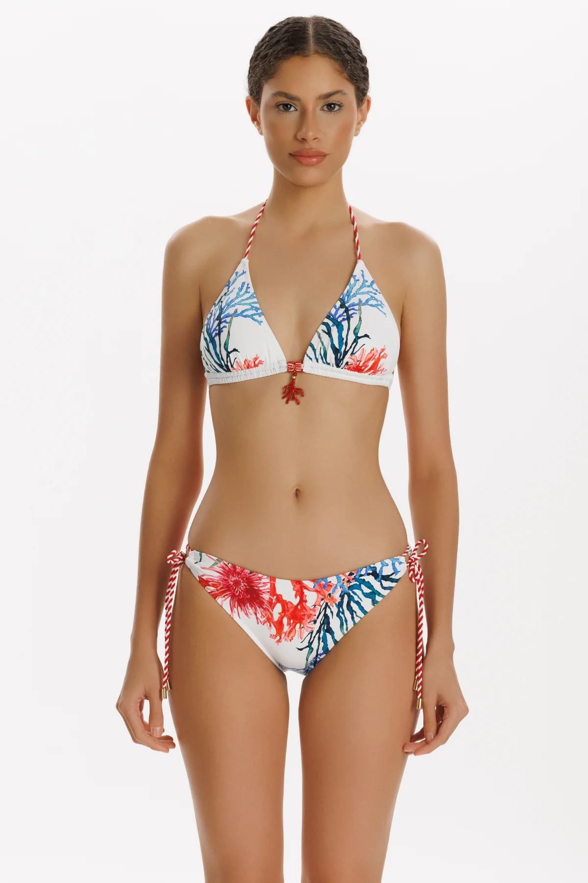 Zelina Desenli Üçgen Bikini