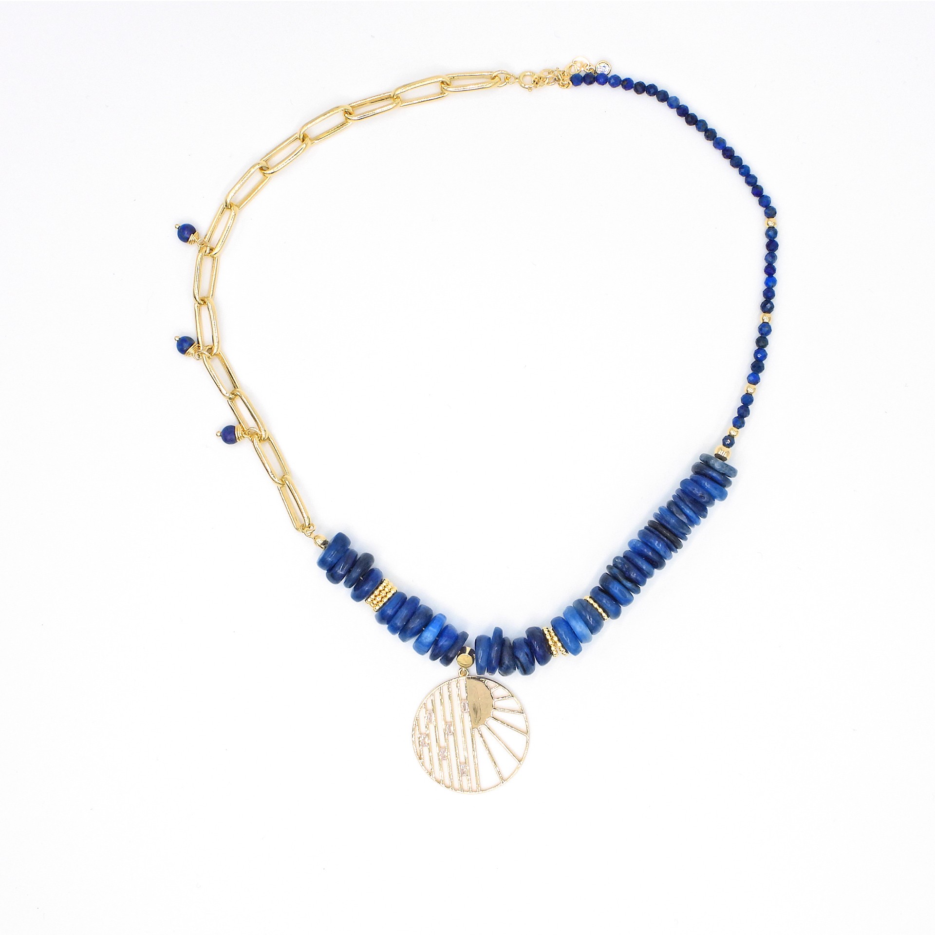 Lifechain Kolye Lacivert Gold