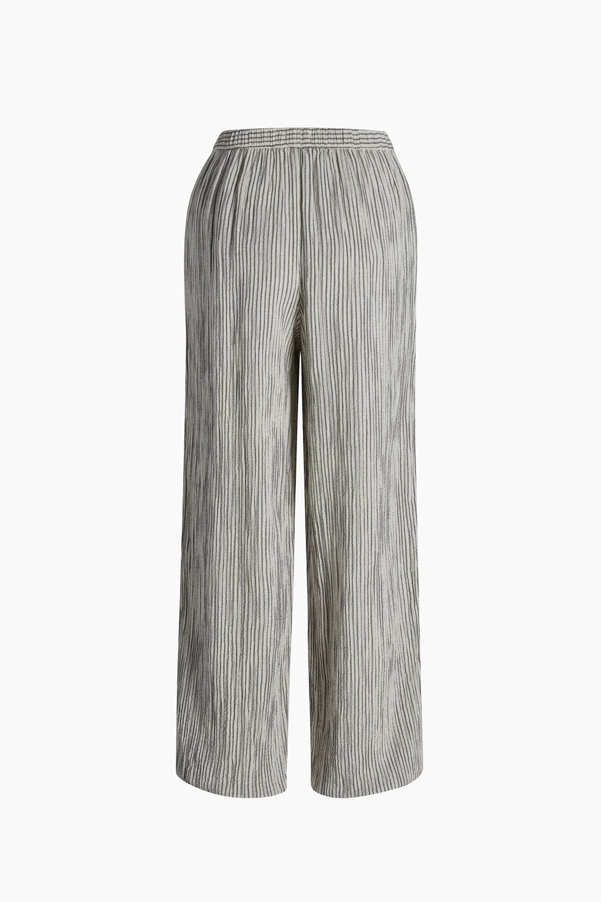 Crinkle Çizgili Jogger Pantolon
