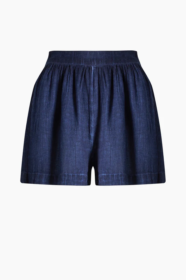 Keten Navy Şort
