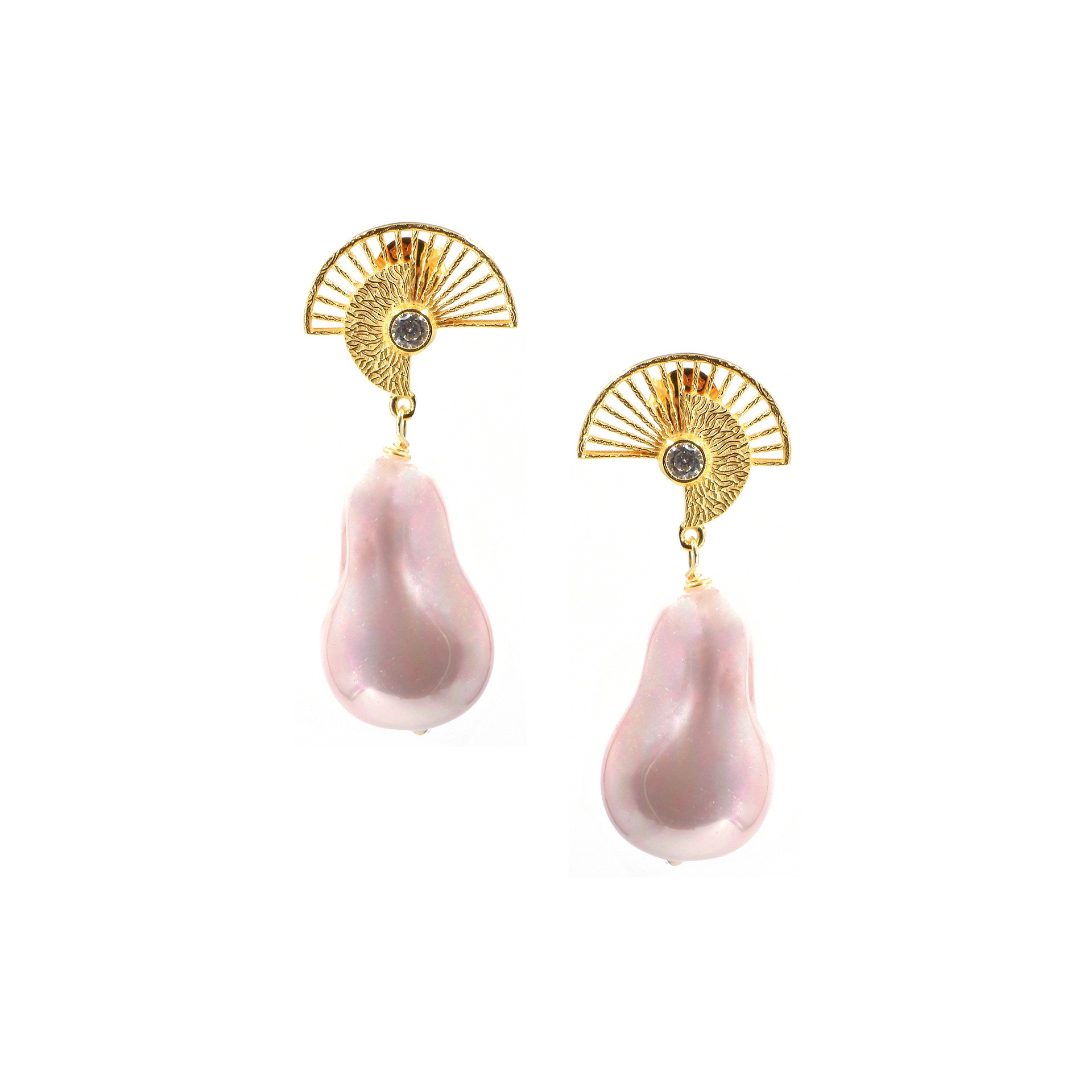 Seashell Küpe - Pembe