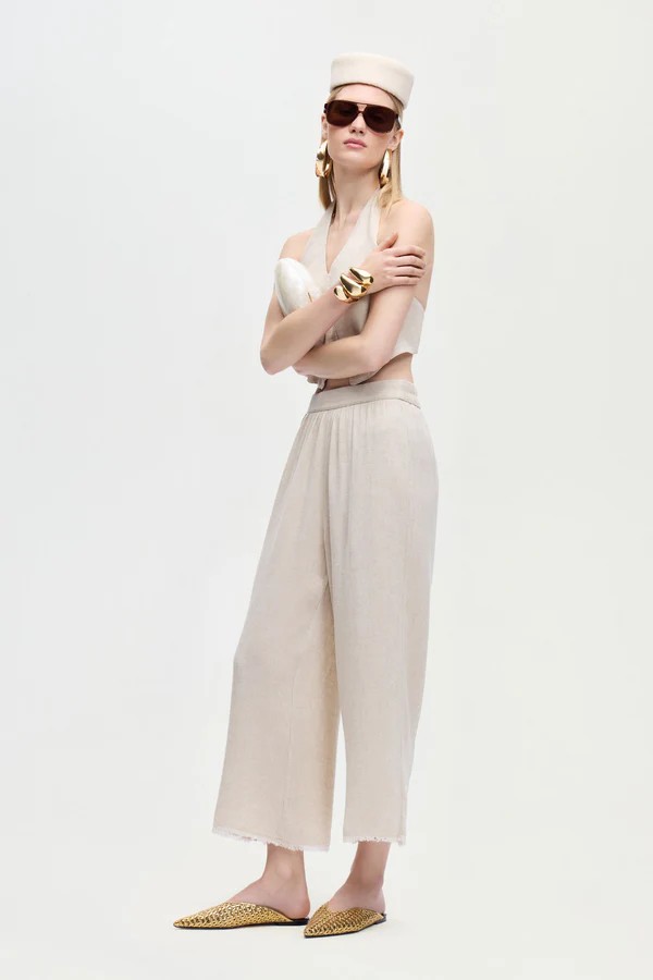 Keten Naturel Pantolon