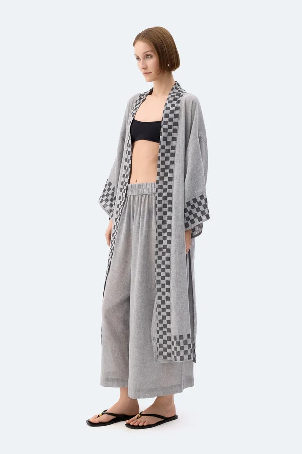 Dama Desenli Kimono
