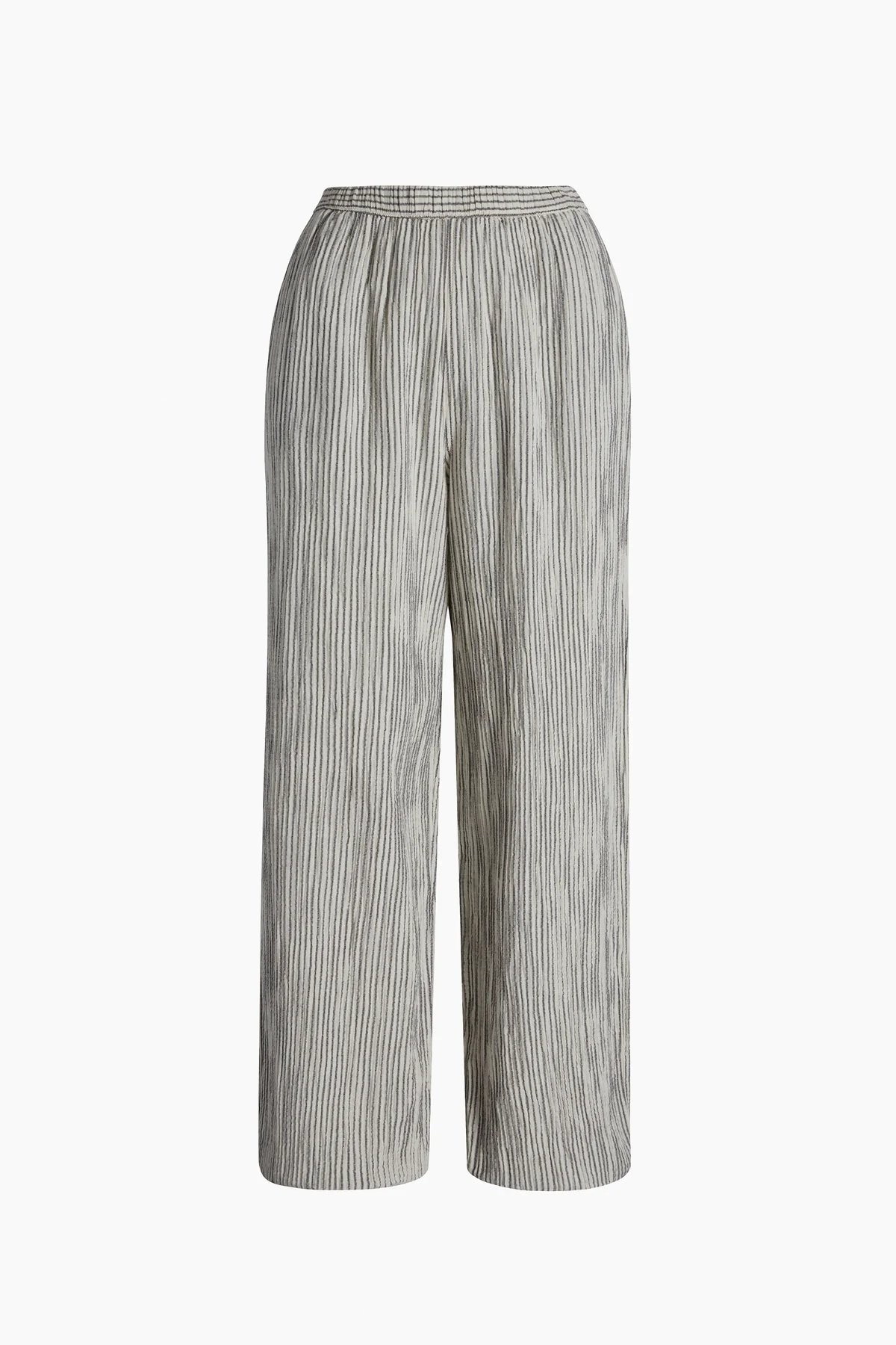 Crinkle Çizgili Jogger Pantolon