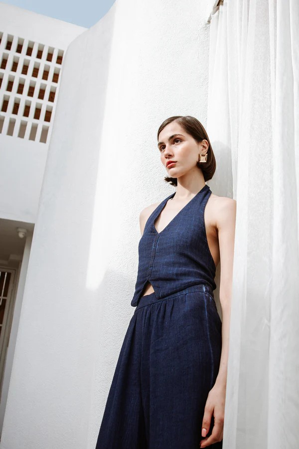 Keten Navy Yelek