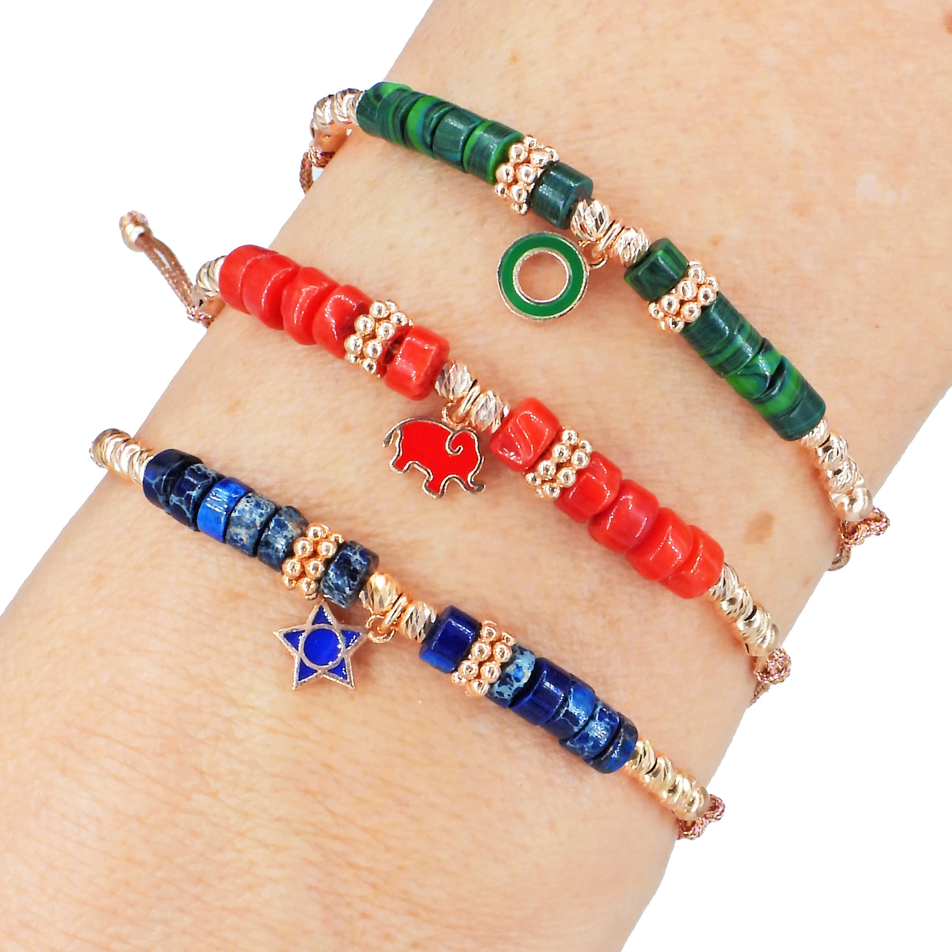 Simli İpli Bileklik - Lacivert