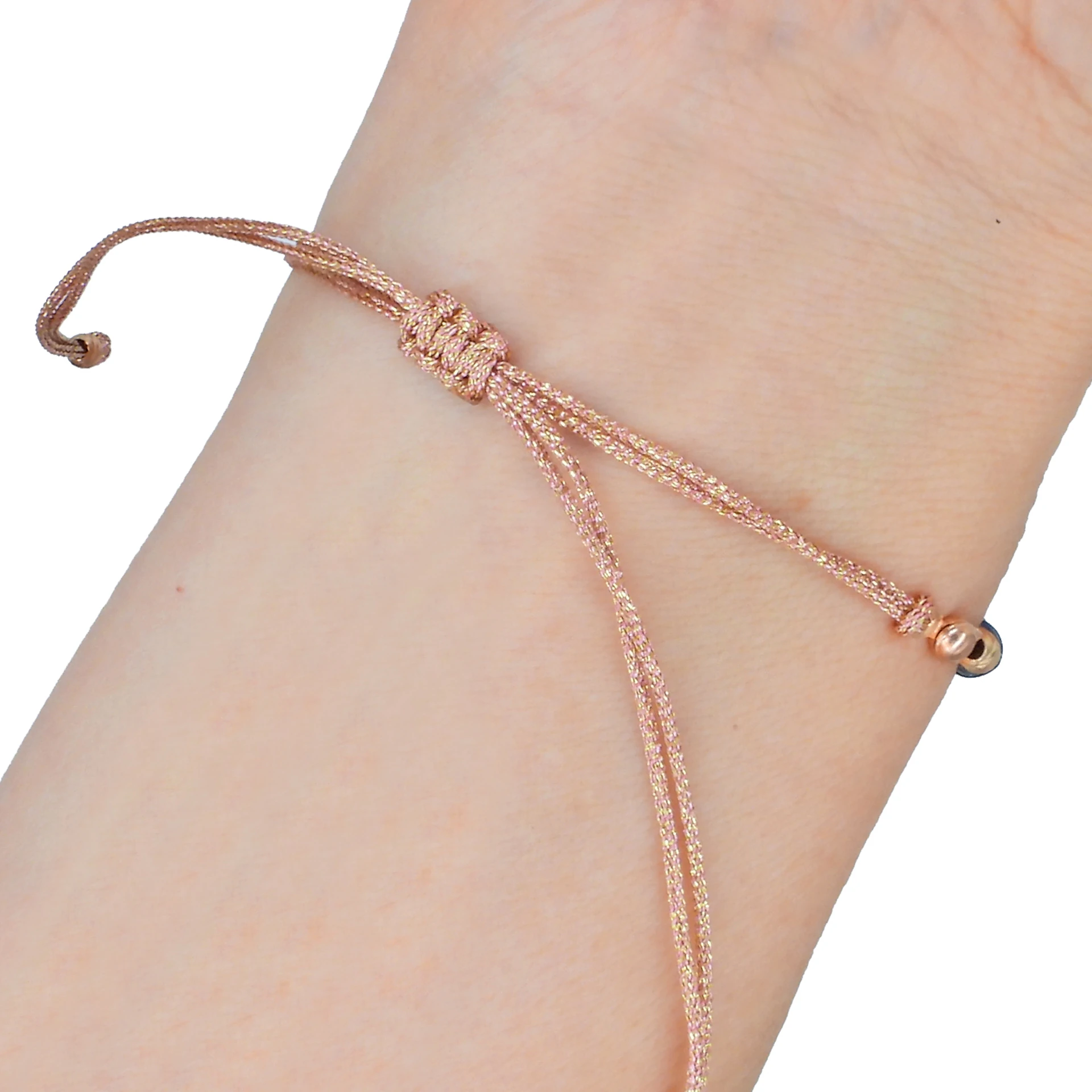 Simli İpli Bileklik - Lacivert