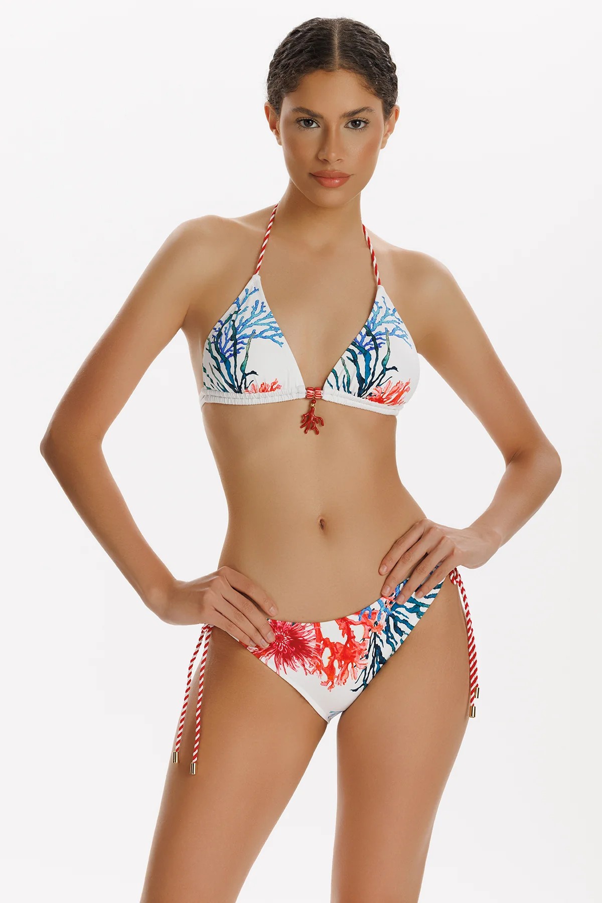 Zelina Desenli Üçgen Bikini