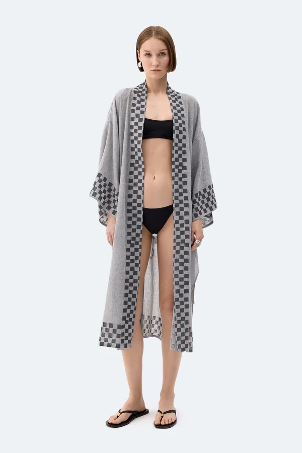 Dama Desenli Kimono